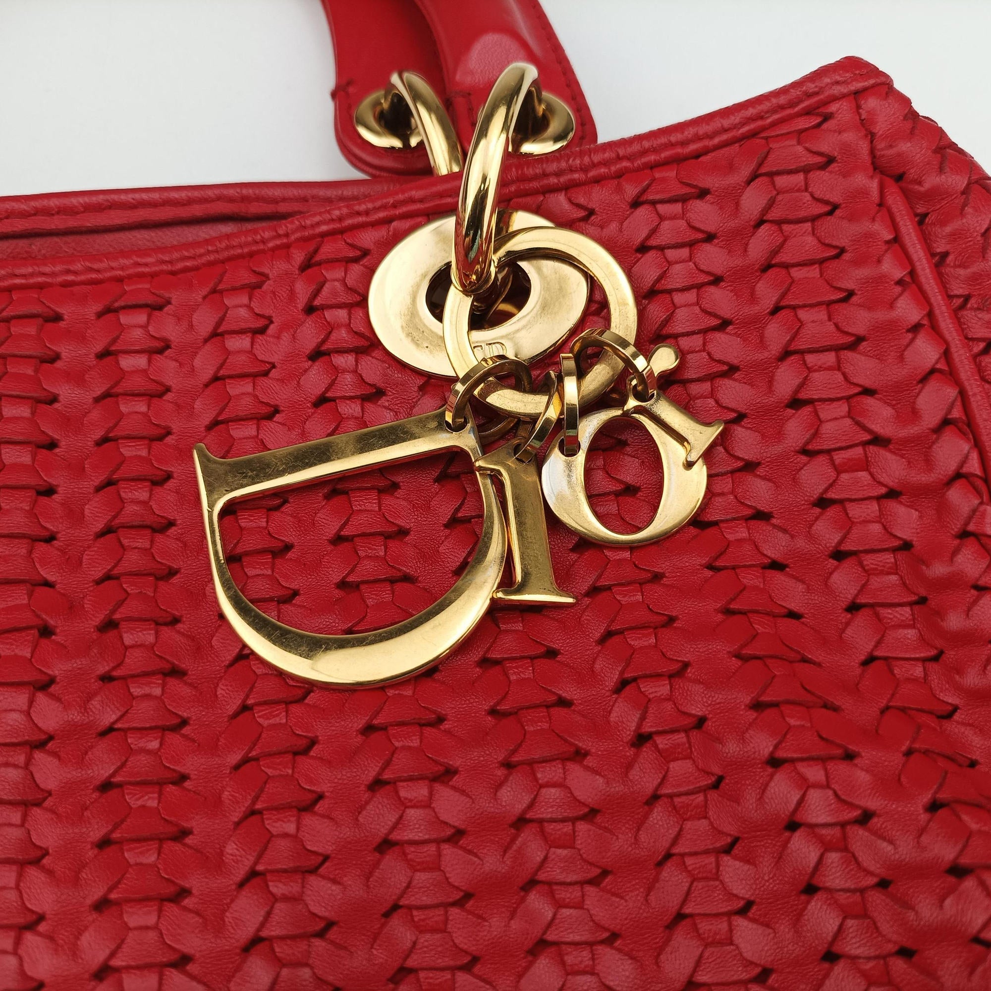 Soft Lady Dior Red lambskin 01-RU-0058ソフト レディディオール レッド ラムスキン 01-RU-0058