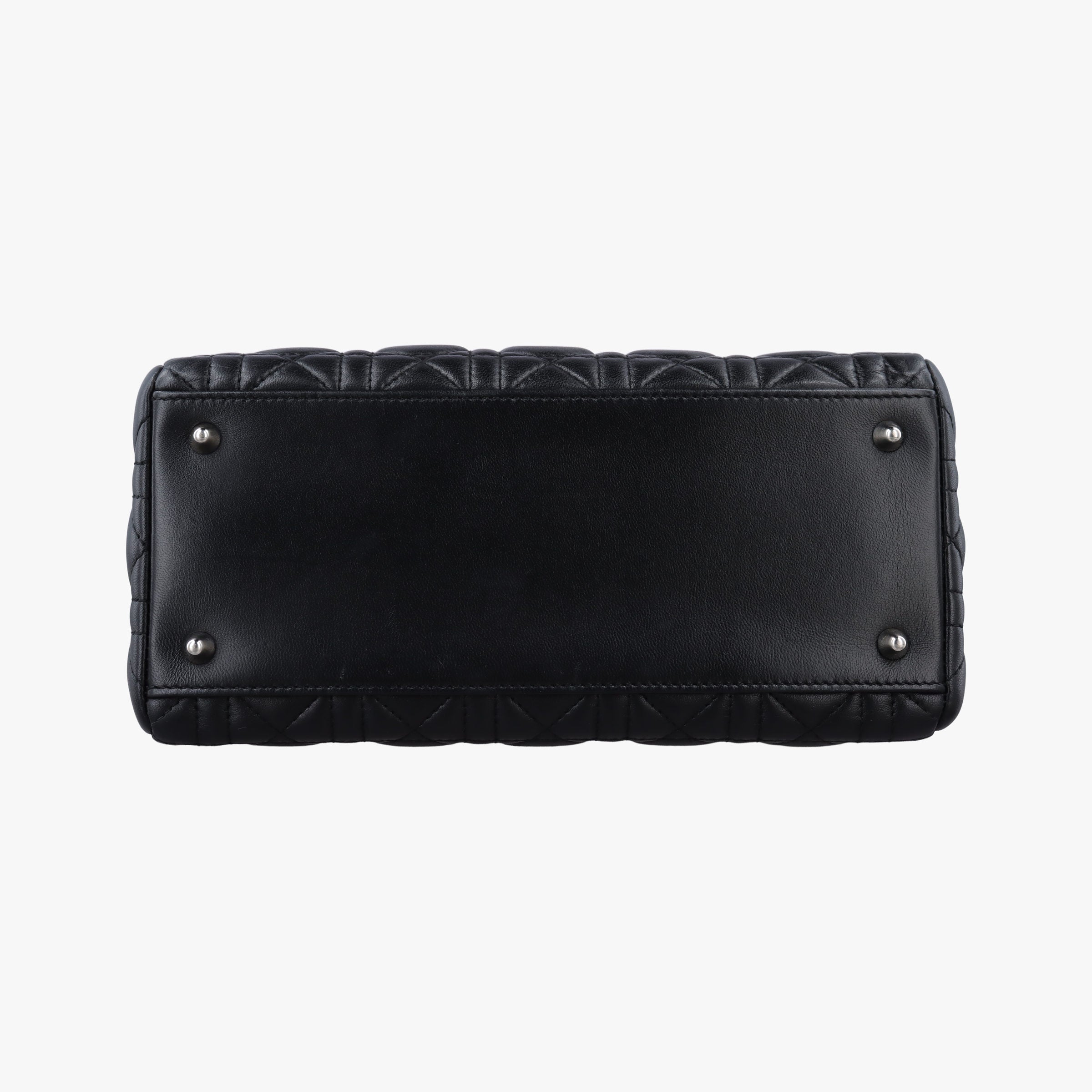 Lady Dior Black lambskin 08-MA-1120レディディオール ブラック ラムスキン 08-MA-1120