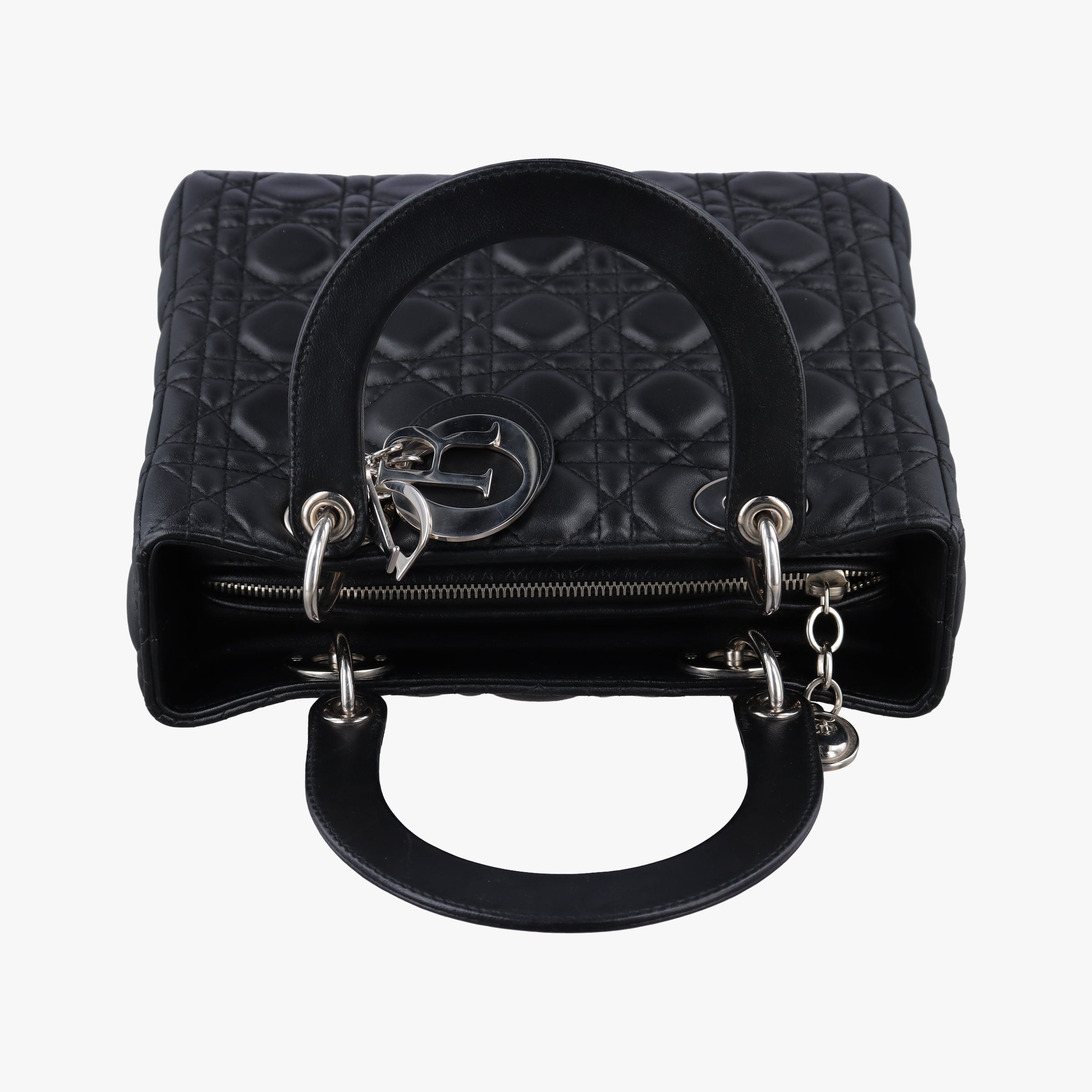 Lady Dior Black lambskin 08-MA-1120レディディオール ブラック ラムスキン 08-MA-1120