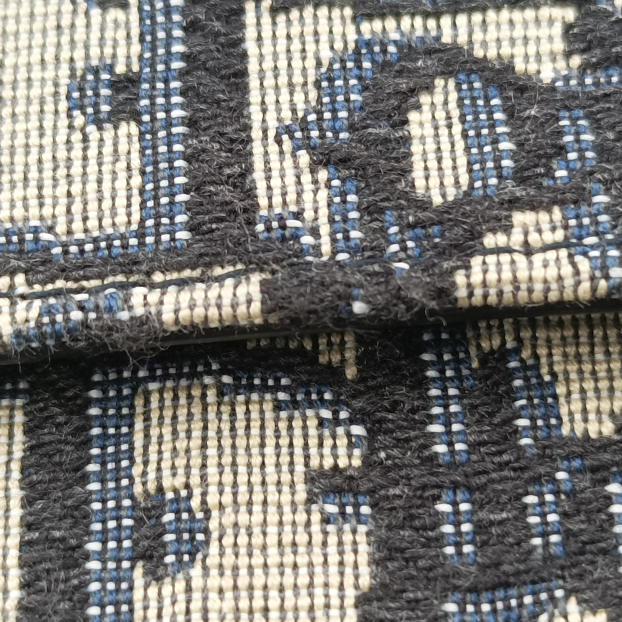 Saddle Navy Jacquard×Leather 50-MA-0149サドル ネイビー ジャガード×レザー 50-MA-0149