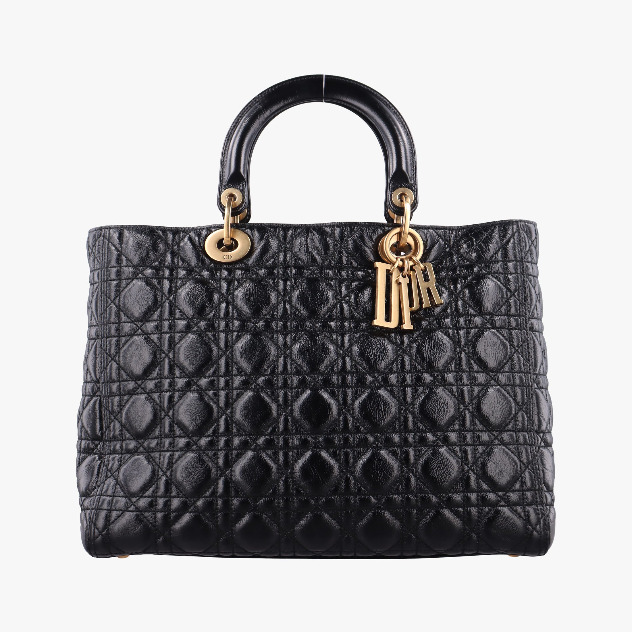 Lady Dior Black lambskin 01-BO-0147レディディオール ブラック ラムスキン 01-BO-0147