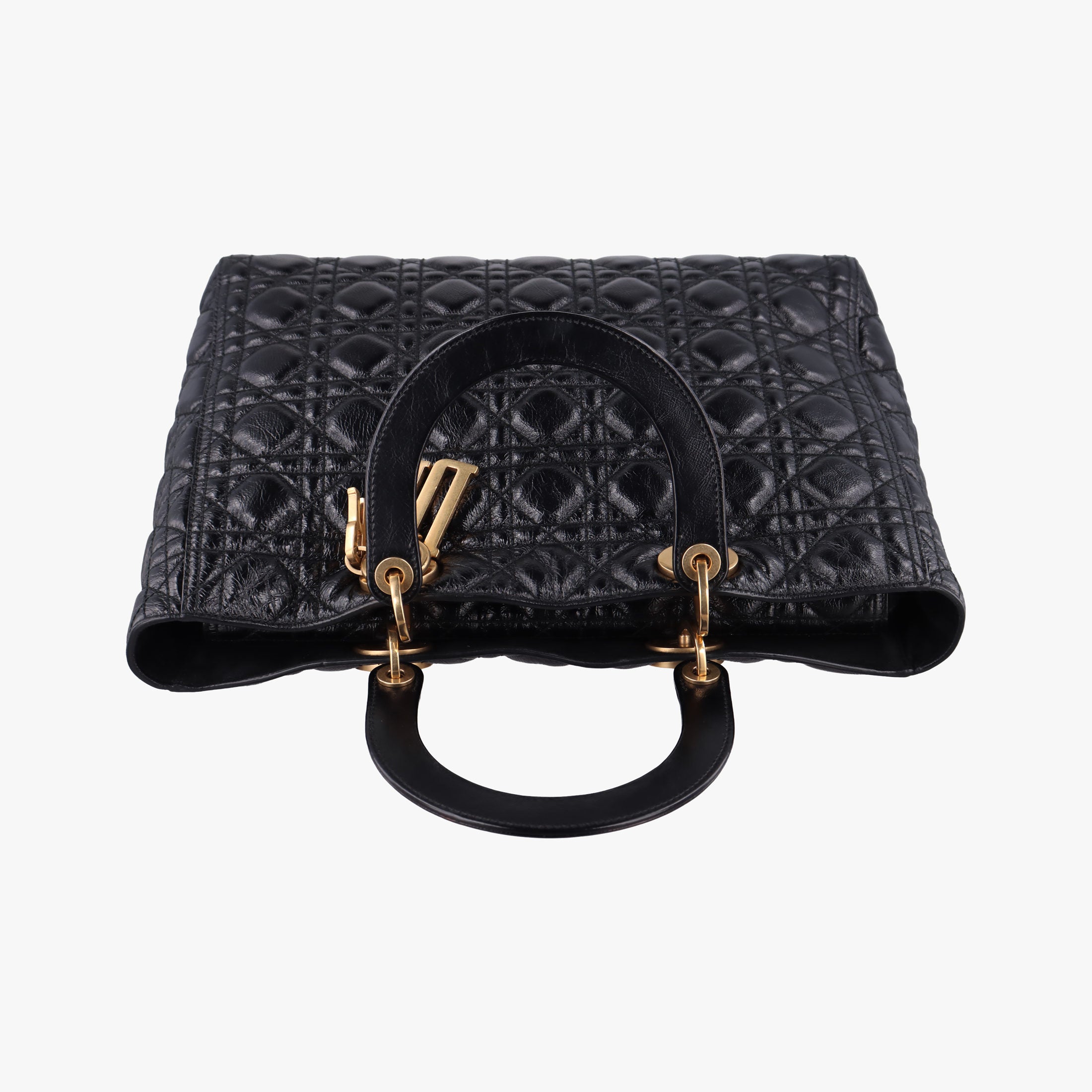 Lady Dior Black lambskin 01-BO-0147レディディオール ブラック ラムスキン 01-BO-0147