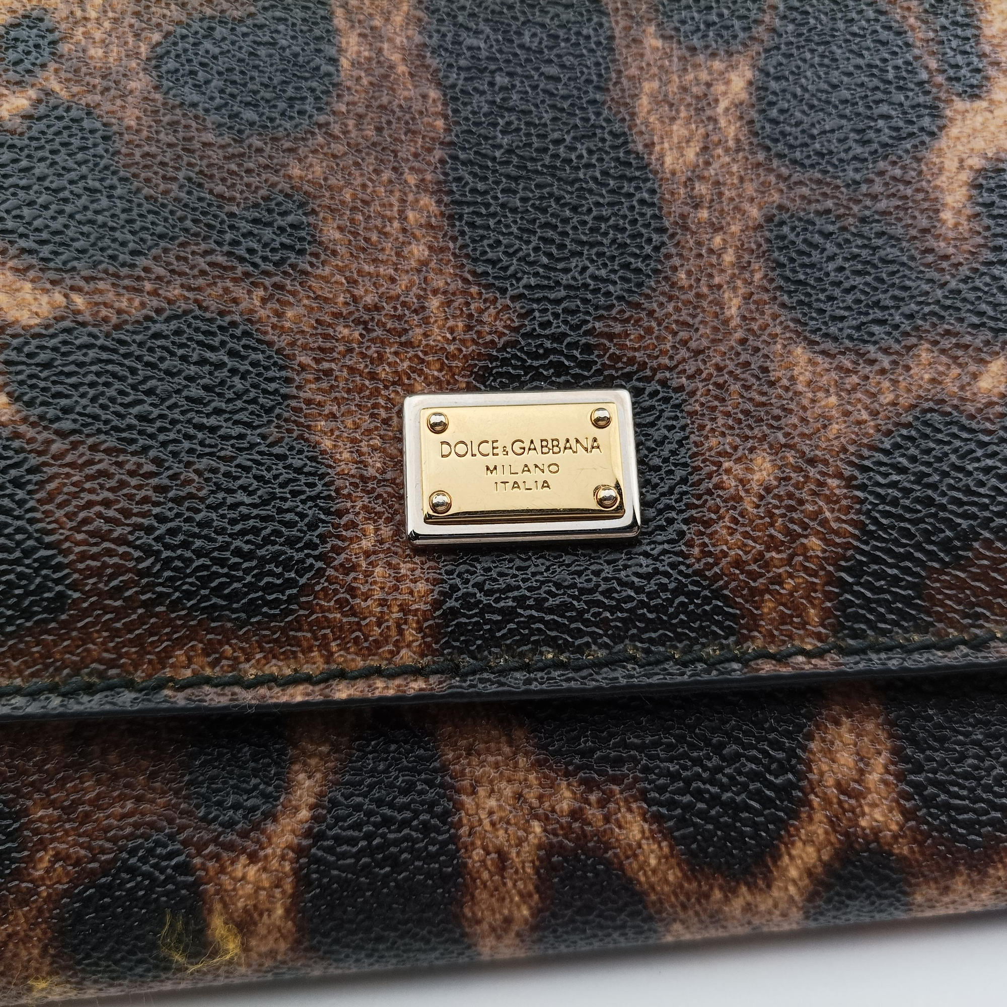 Dauphine Leopard Brown Coated Canvas レオパード ヒョウ柄 ブラウン コーティングキャンバス