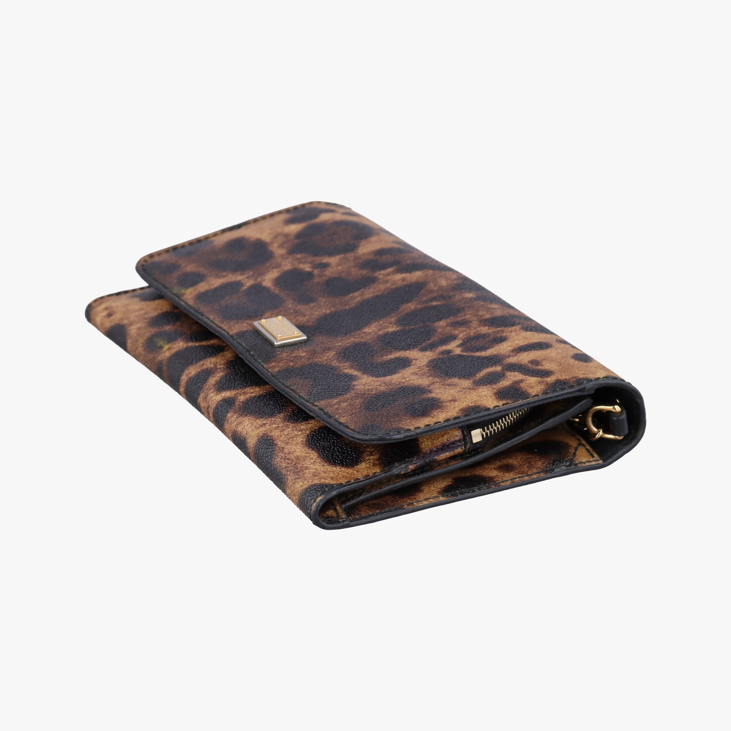 Dauphine Leopard Brown Coated Canvas レオパード ヒョウ柄 ブラウン コーティングキャンバス