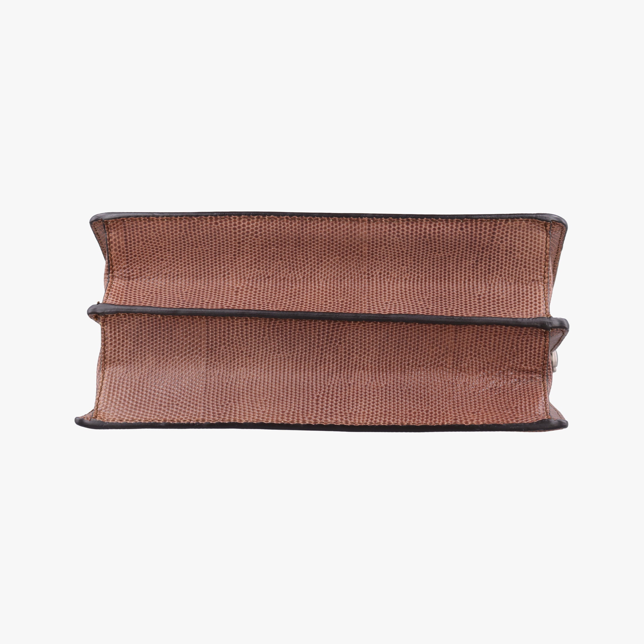 Rosalia Brown × Red Lizard-Embossed Leather × Patent 50ロザリア ブラウン × レッド リザード型押しレザー × パテント 50