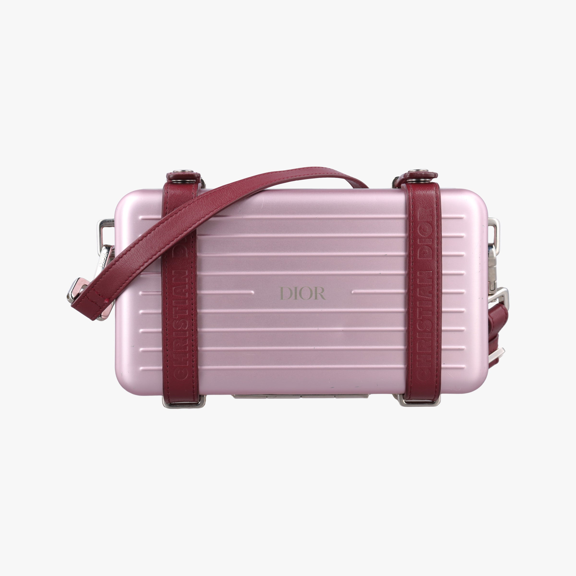 Rimowa Collaboration Pink×red Aluminum×Leather 25-BO-1129リモワコラボ ピンク×レッド アルミニウム×レザー 25-BO-1129