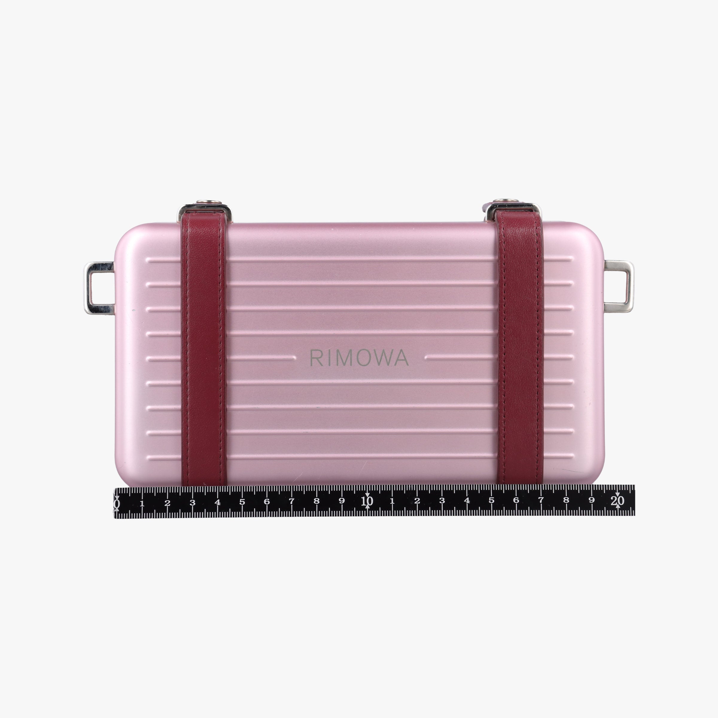 Rimowa Collaboration Pink×red Aluminum×Leather 25-BO-1129リモワコラボ ピンク×レッド アルミニウム×レザー 25-BO-1129