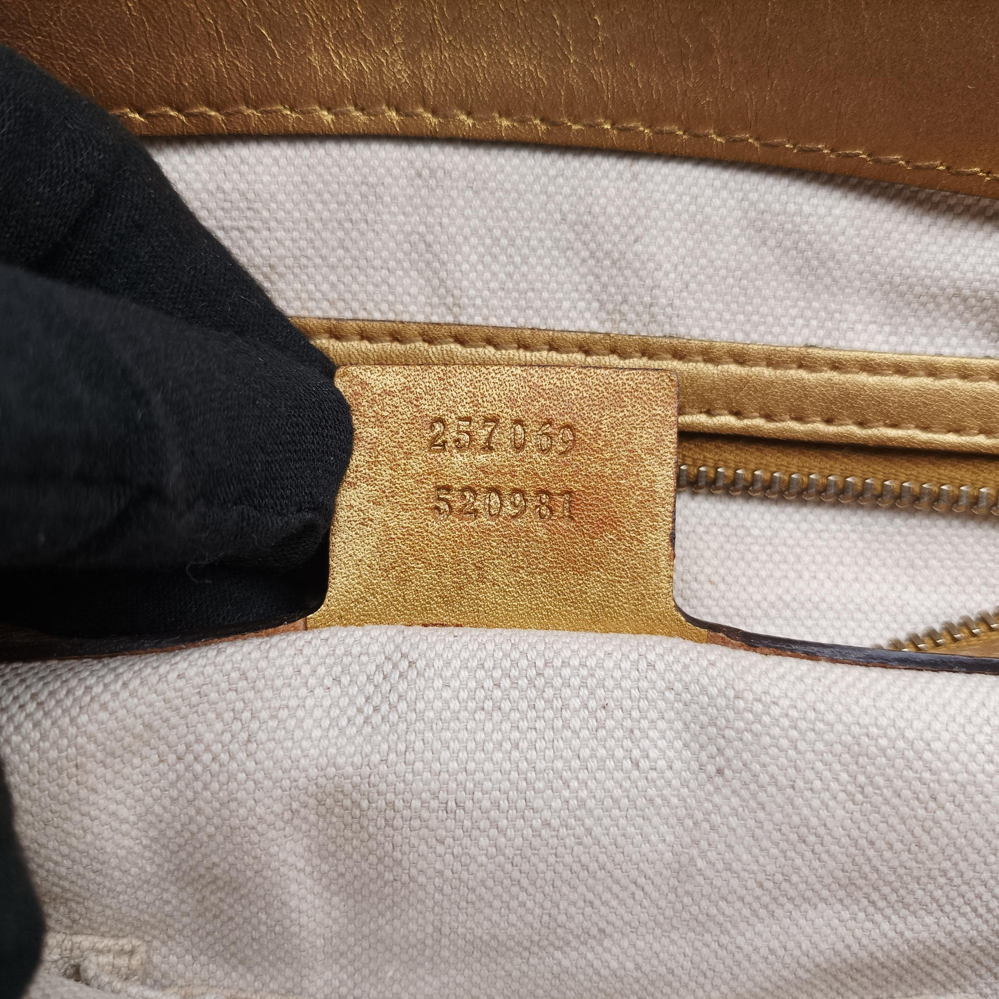 Lovely Gold × Beige × Brown GG canvas×leather 257069 F9246895ラブリー ゴールド × ベージュ × ブラウン GG キャンバス×レザー 257069 F9246895