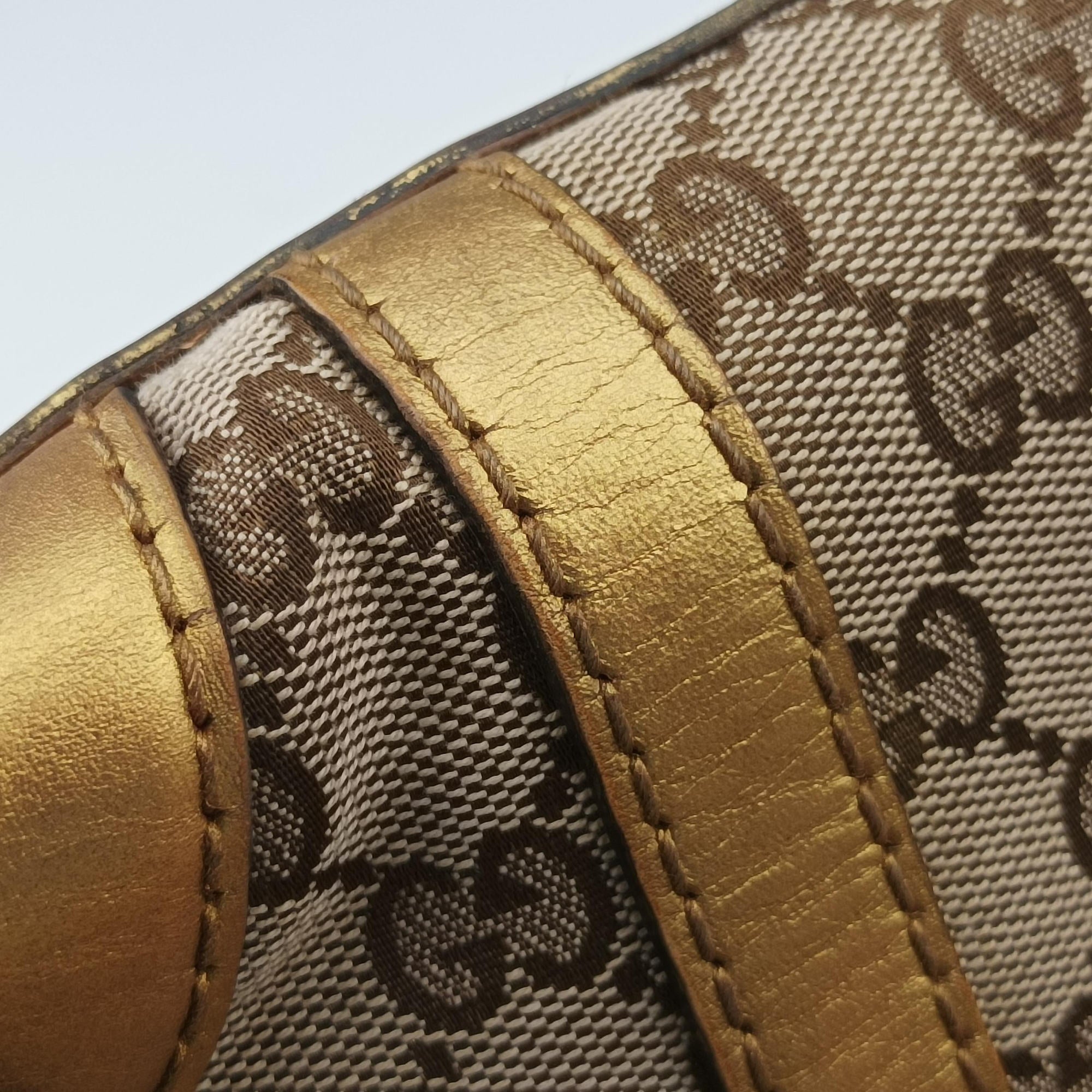 Lovely Gold × Beige × Brown GG canvas×leather 257069 F9246895ラブリー ゴールド × ベージュ × ブラウン GG キャンバス×レザー 257069 F9246895