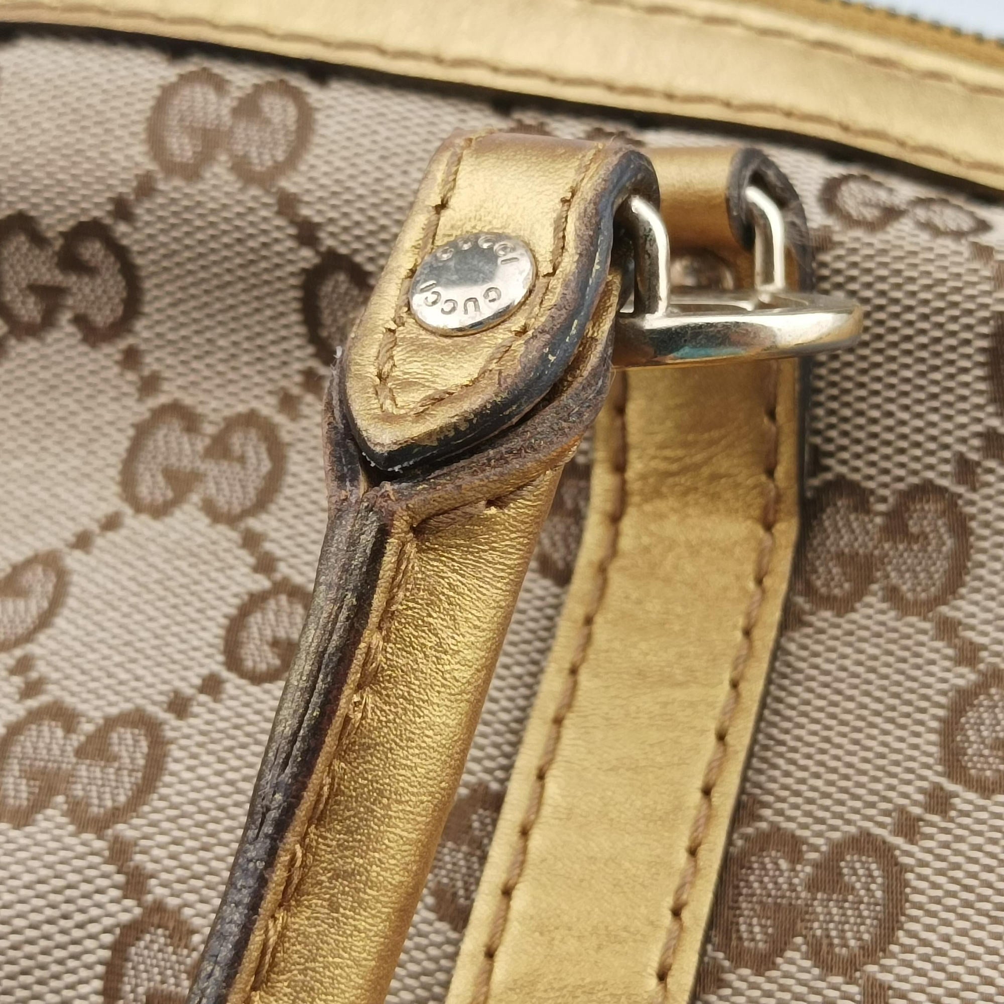 Lovely Gold × Beige × Brown GG canvas×leather 257069 F9246895ラブリー ゴールド × ベージュ × ブラウン GG キャンバス×レザー 257069 F9246895