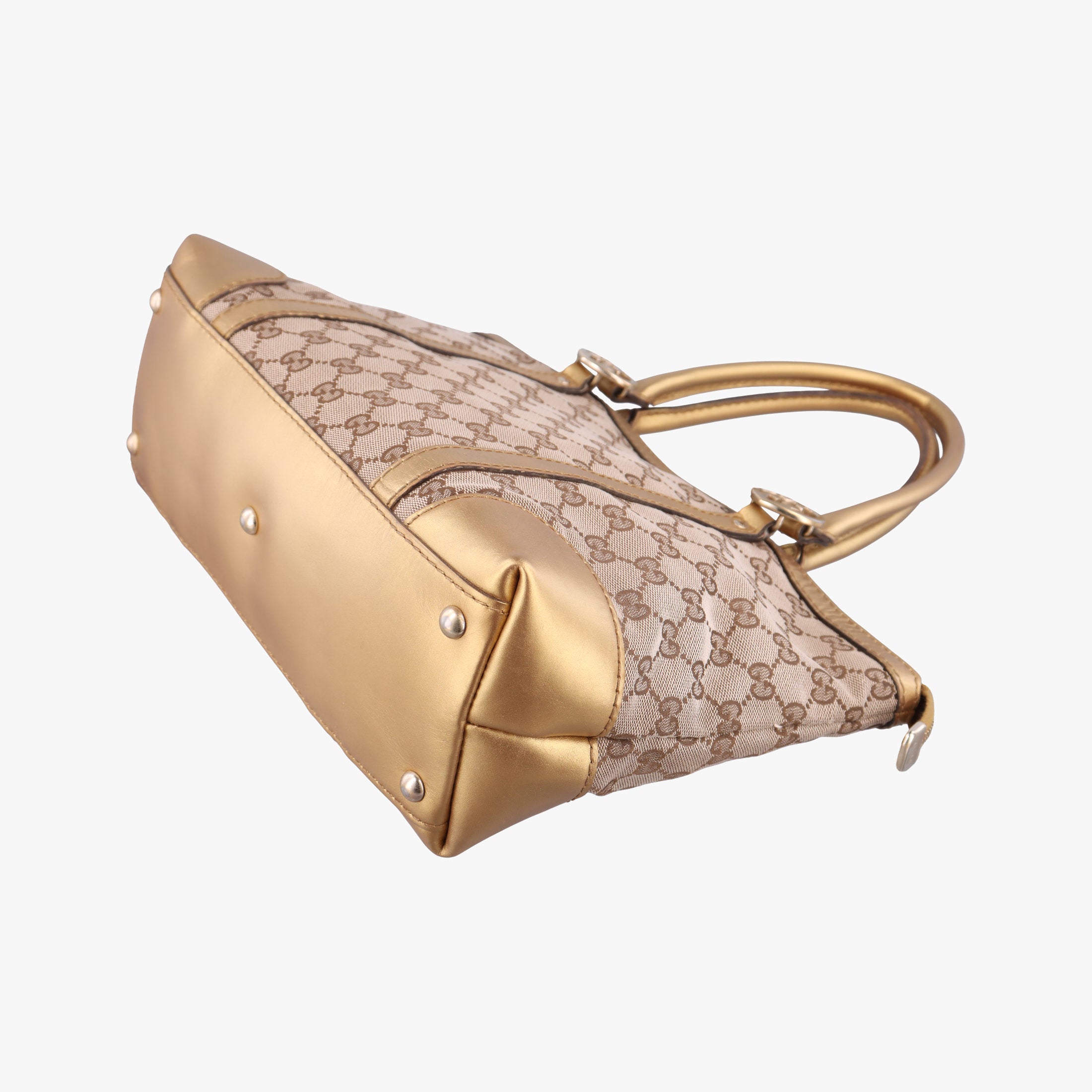 Lovely Gold × Beige × Brown GG canvas×leather 257069 F9246895ラブリー ゴールド × ベージュ × ブラウン GG キャンバス×レザー 257069 F9246895