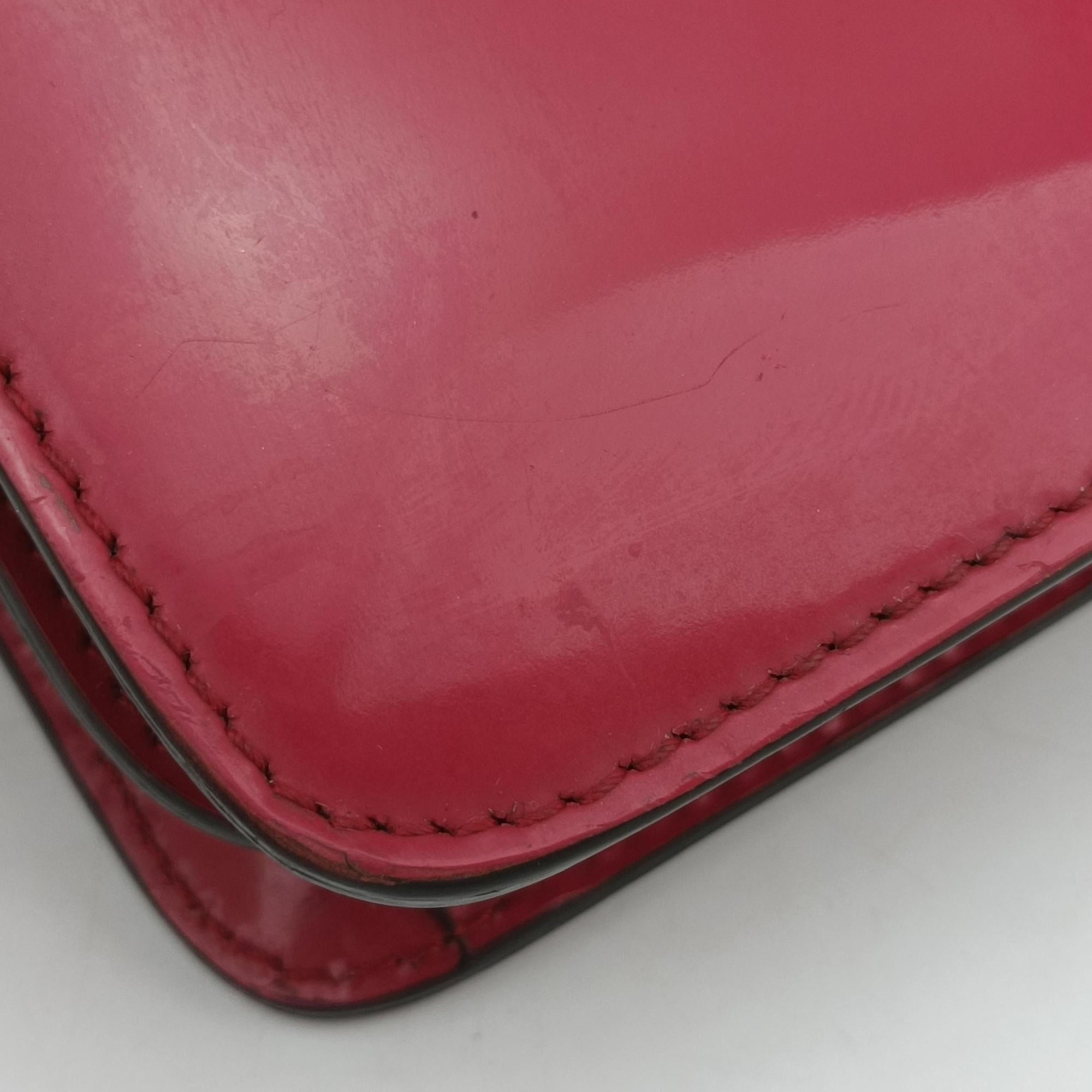 Interlocking G Red Patent Leather 387609 A018466107インターロッキングG レッド パテント 387609 A018466107