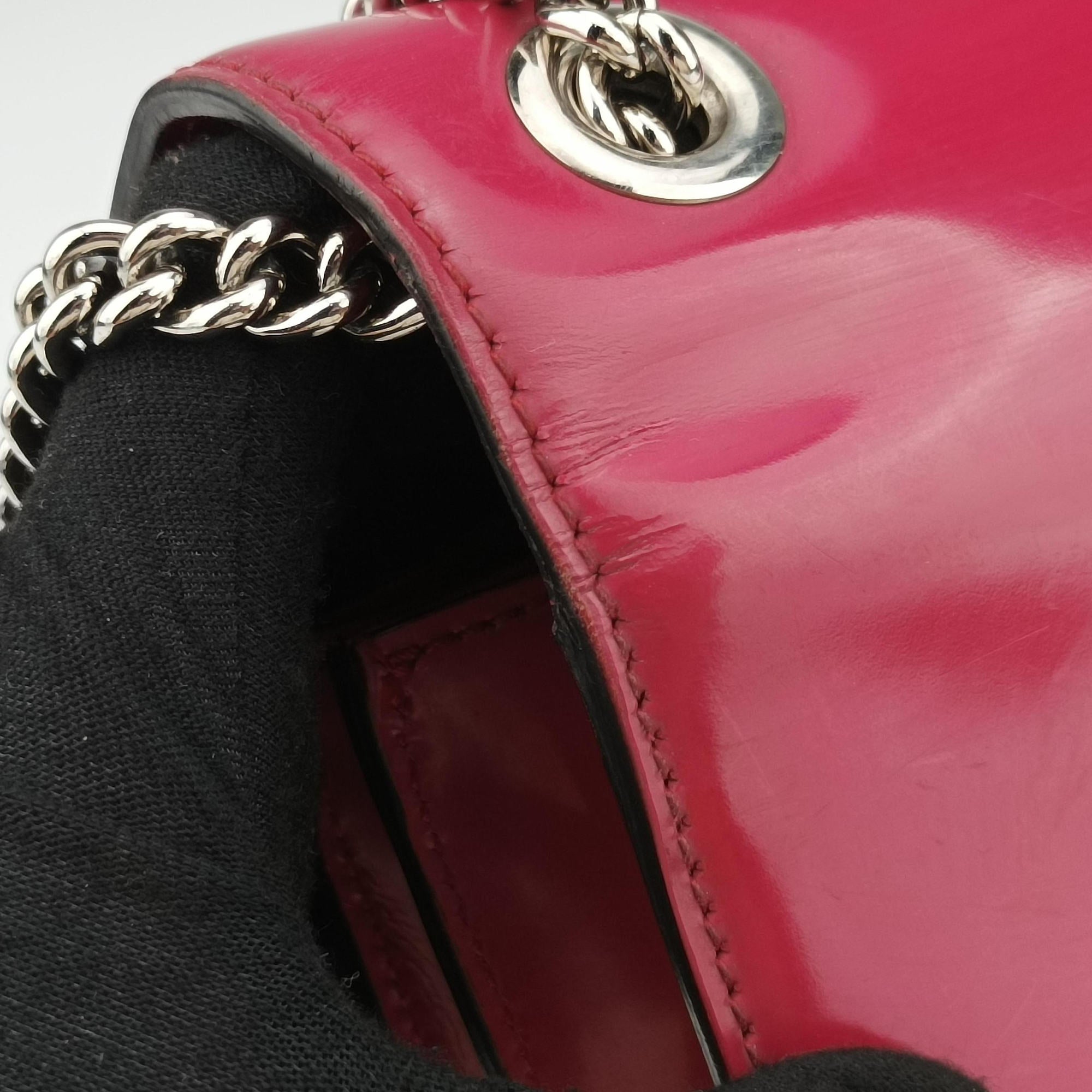 Interlocking G Red Patent Leather 387609 A018466107インターロッキングG レッド パテント 387609 A018466107