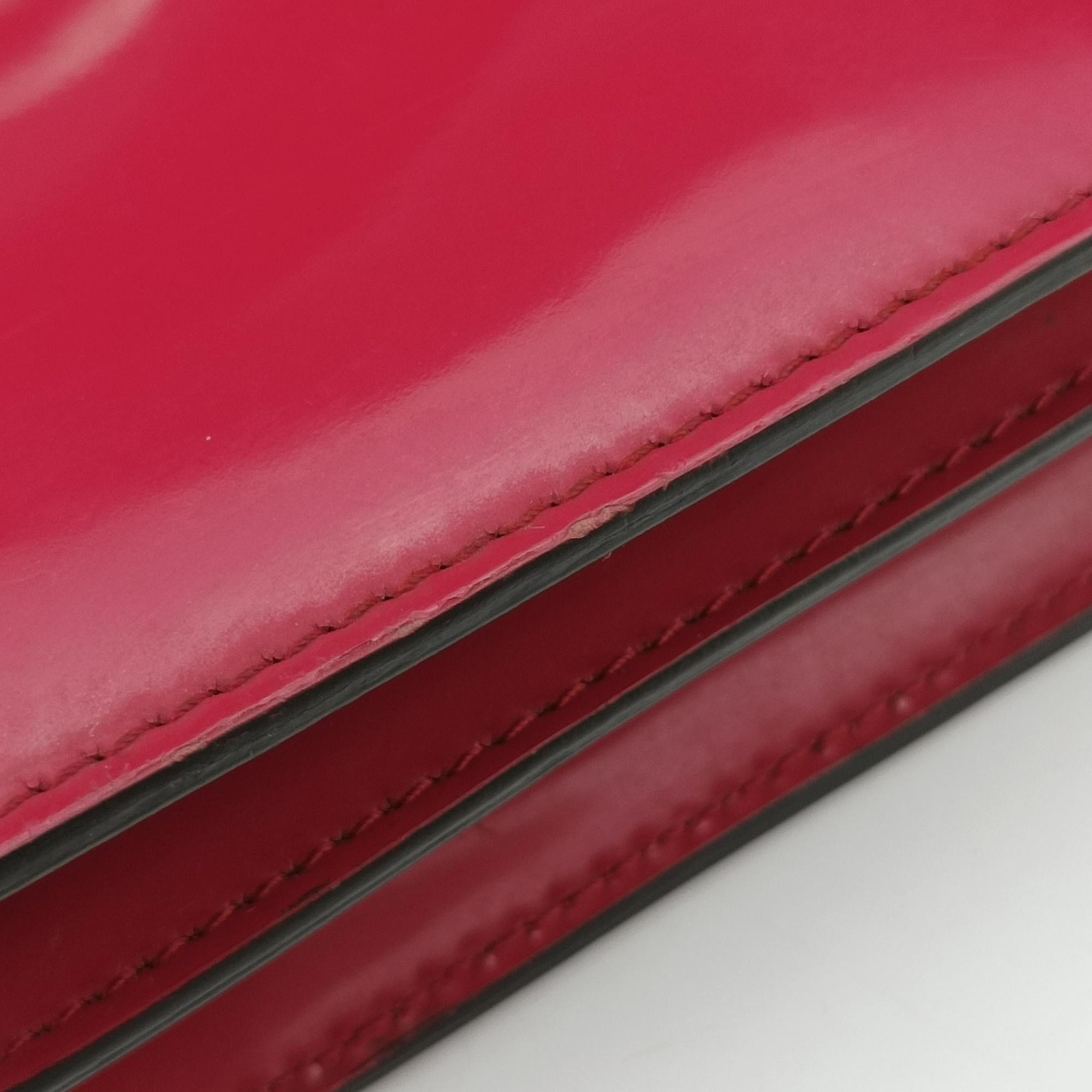 Interlocking G Red Patent Leather 387609 A018466107インターロッキングG レッド パテント 387609 A018466107
