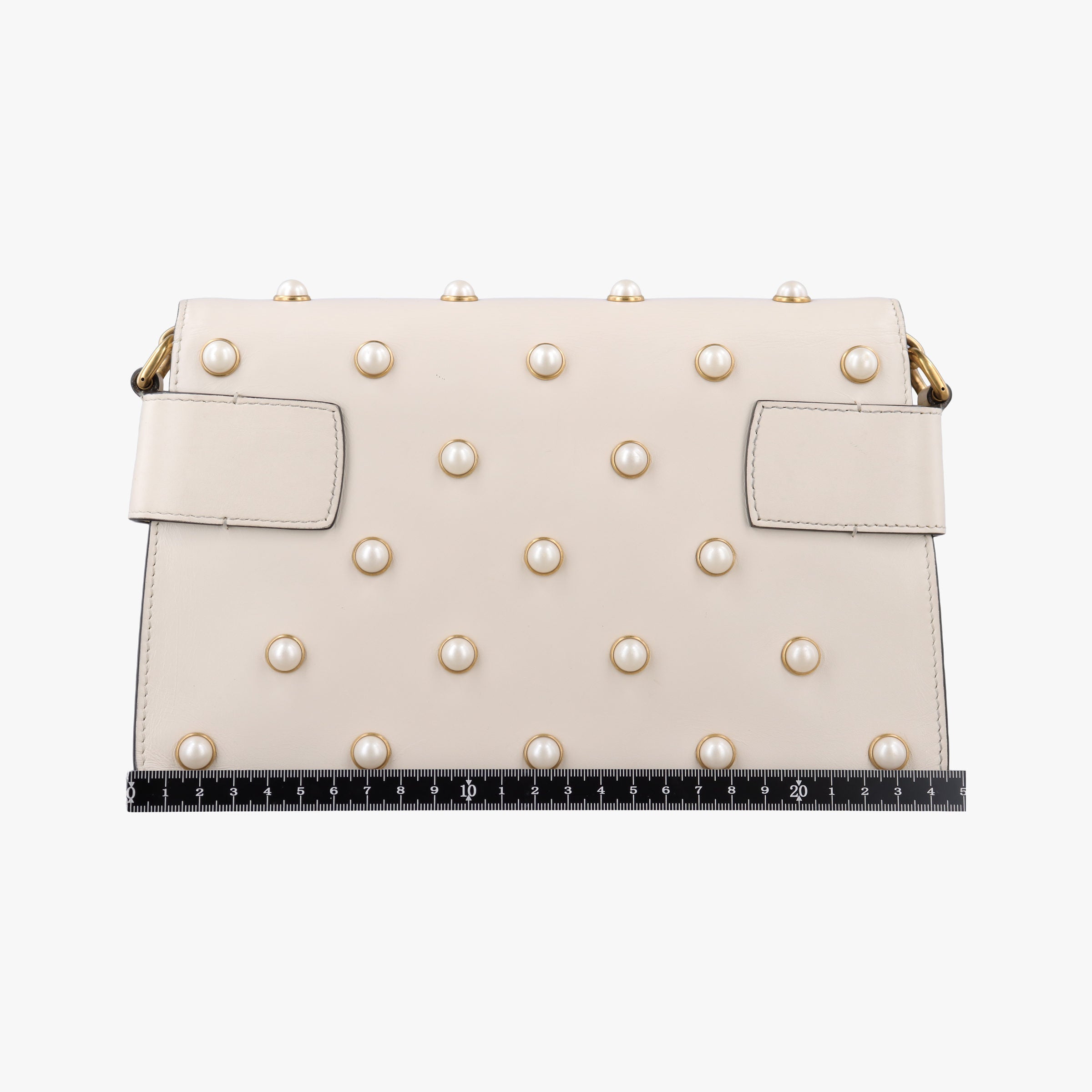 Broadway Pearl Bee White Leather 453778 I021993397ブロードウェイ パール ビー ホワイト レザー 453778 I021993397