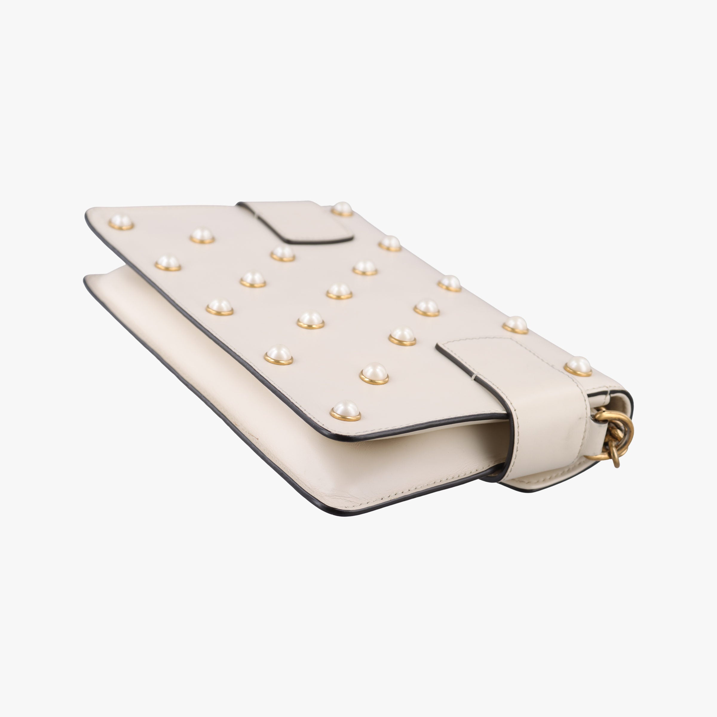 Broadway Pearl Bee White Leather 453778 I021993397ブロードウェイ パール ビー ホワイト レザー 453778 I021993397