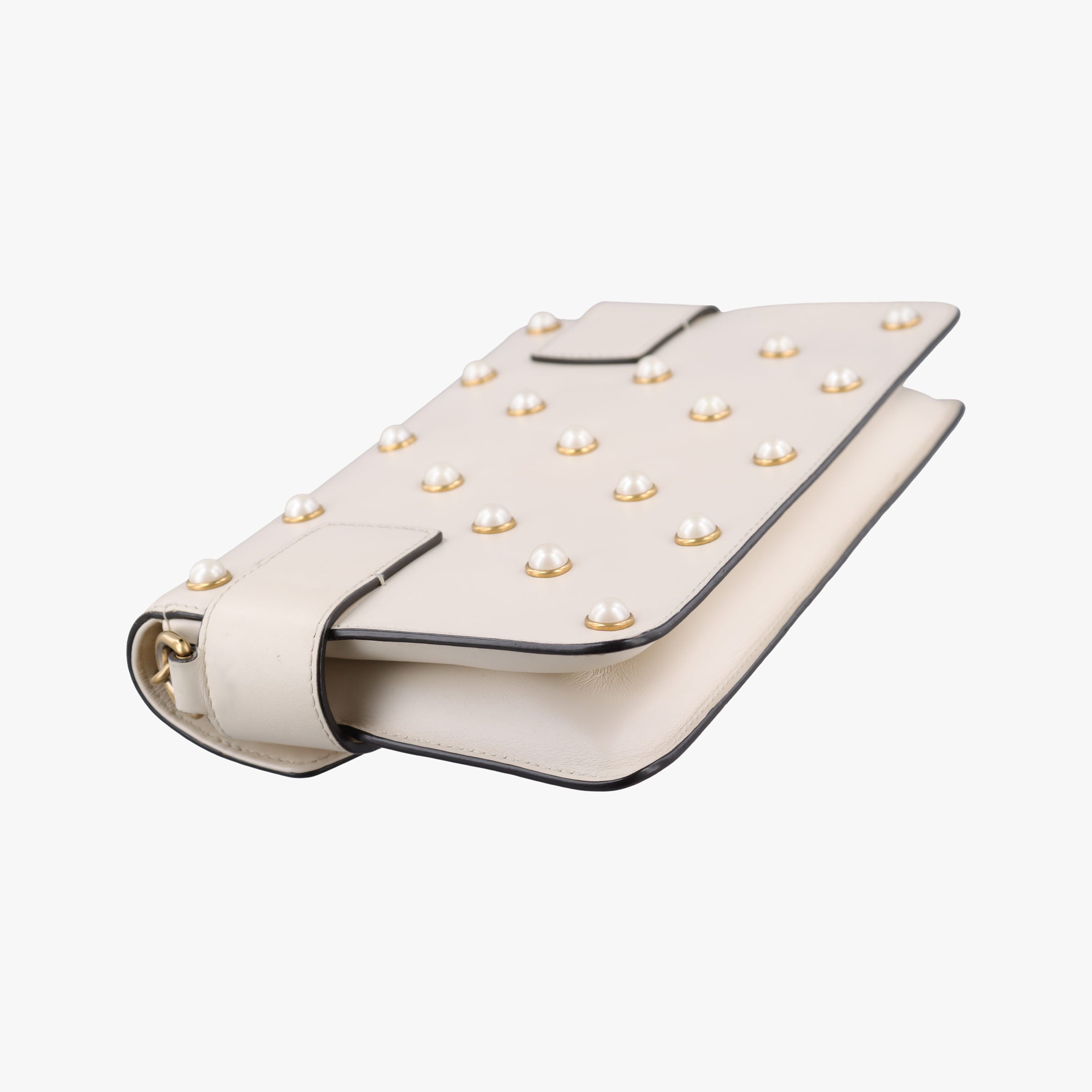 Broadway Pearl Bee White Leather 453778 I021993397ブロードウェイ パール ビー ホワイト レザー 453778 I021993397