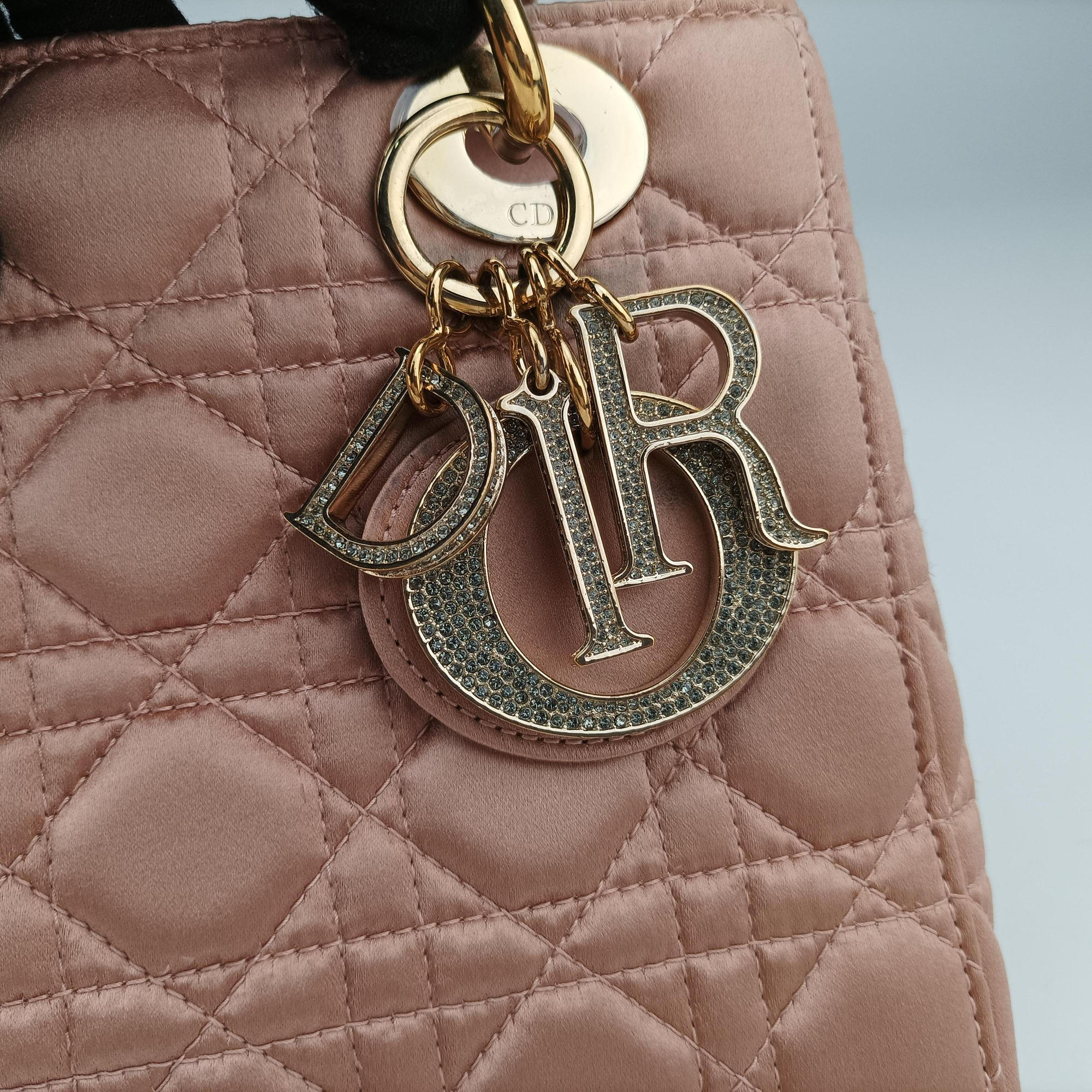 Lady Dior Pink Cannage Satin 29-MA-0129レディ ディオール ピンク カナージュ 絎縫 サテン 29-MA-0129