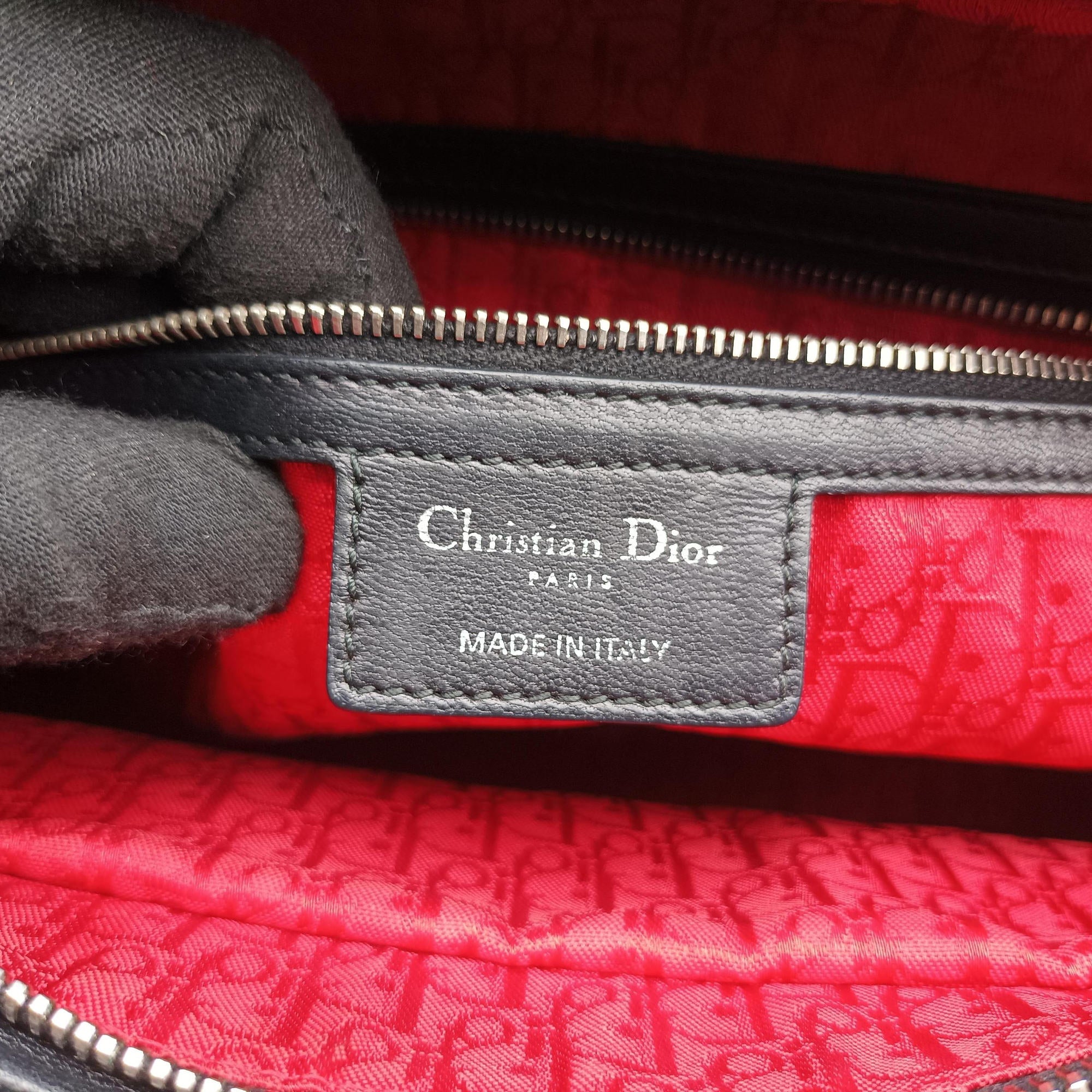 Lady Dior Black lambskin 26-MA-0170レディディオール ブラック ラムスキン 26-MA-0170