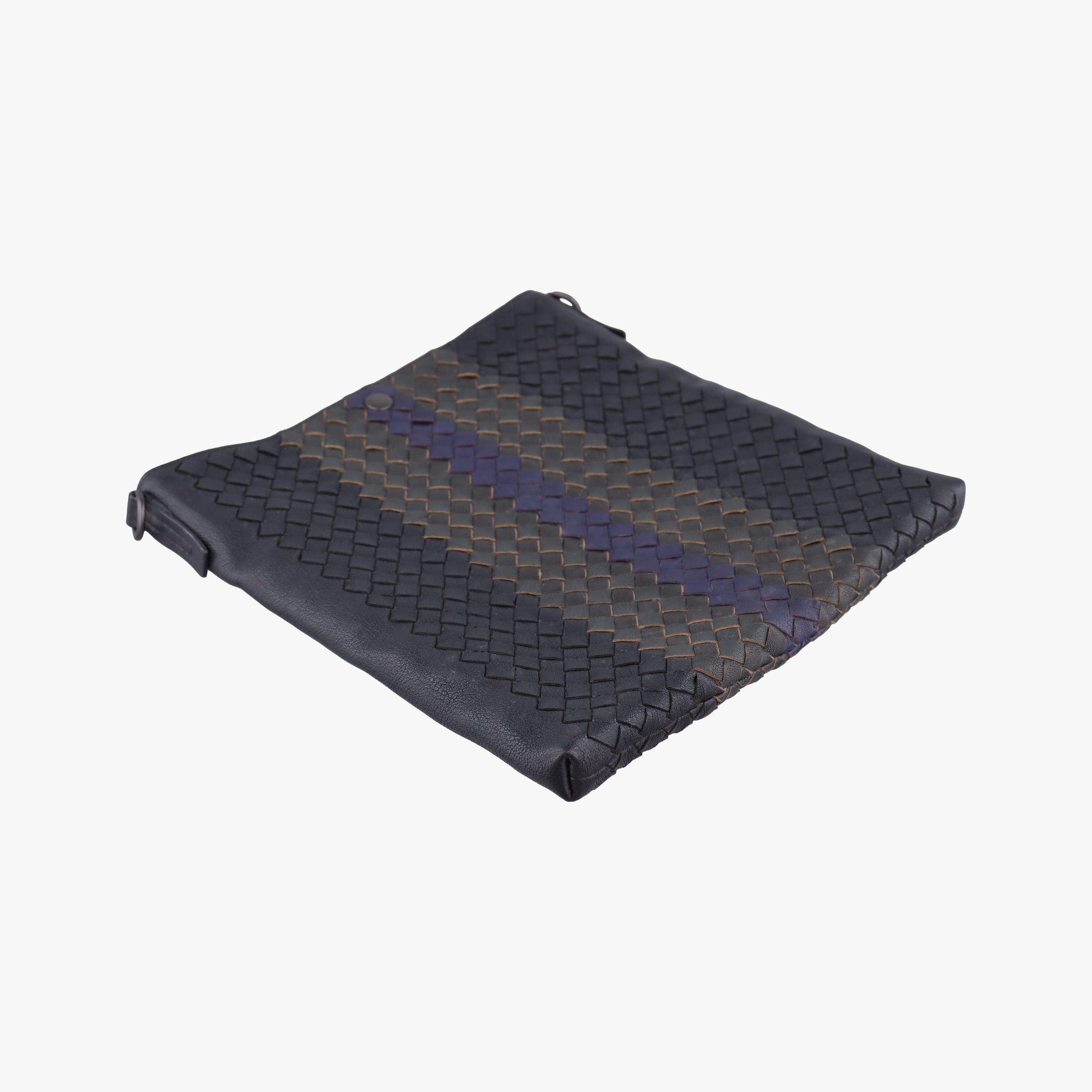 Intrecciato Dark Gray × Blue lambskin B04593134Yイントレチャート ダークグレー × ブルー ラムスキン B04593134Y