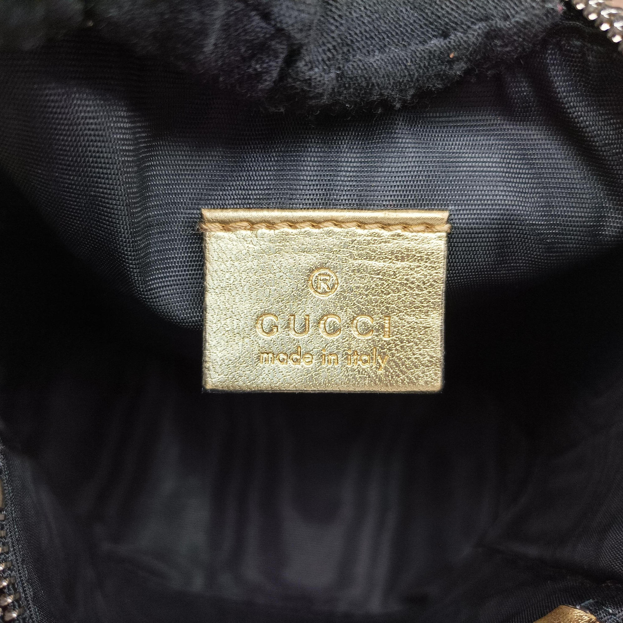 SEGA collaboration GUCCY print Golden Leather 511189 F024704930セガ コラボ GUCCYプリント ゴールド レザー 511189 F024704930