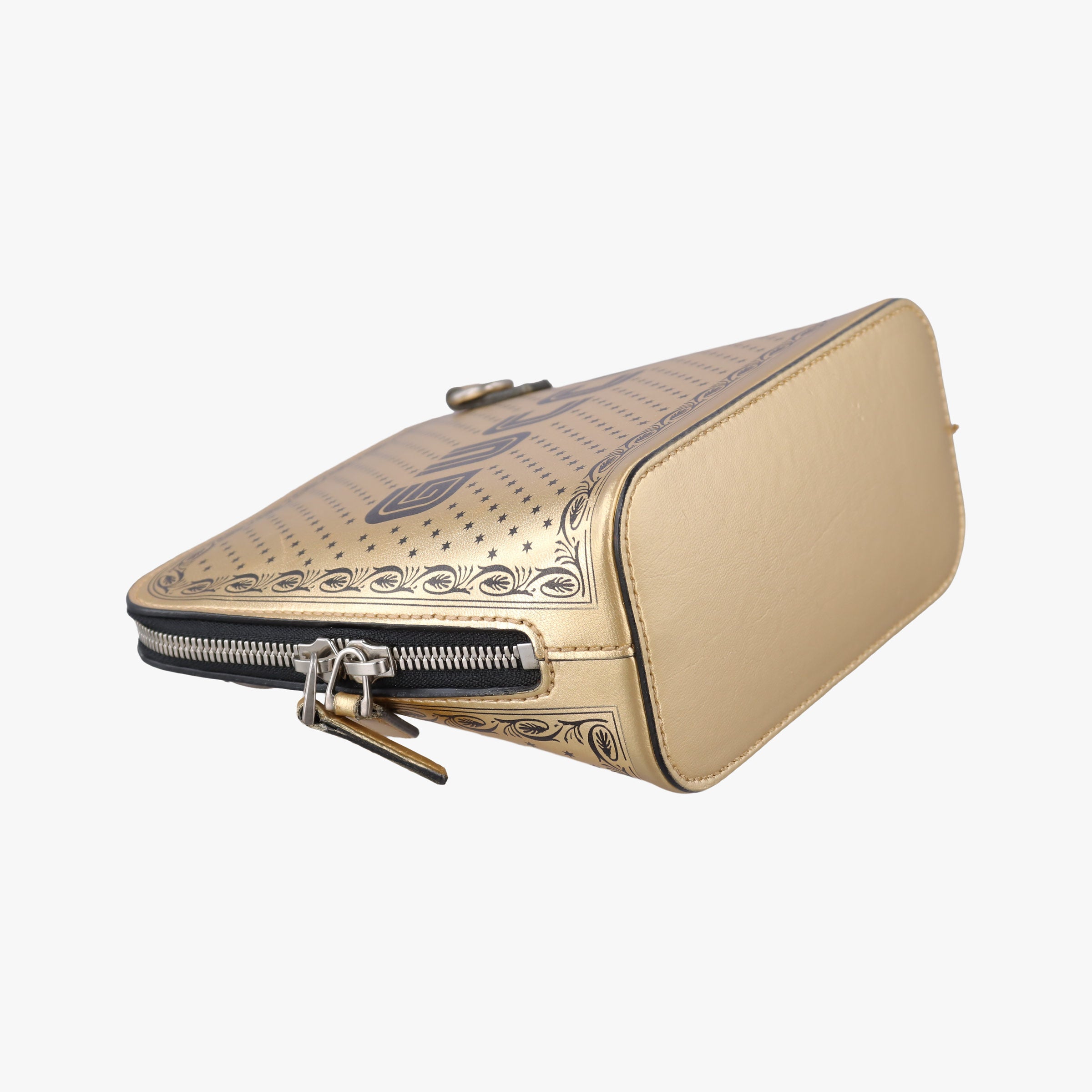 SEGA collaboration GUCCY print Golden Leather 511189 F024704930セガ コラボ GUCCYプリント ゴールド レザー 511189 F024704930
