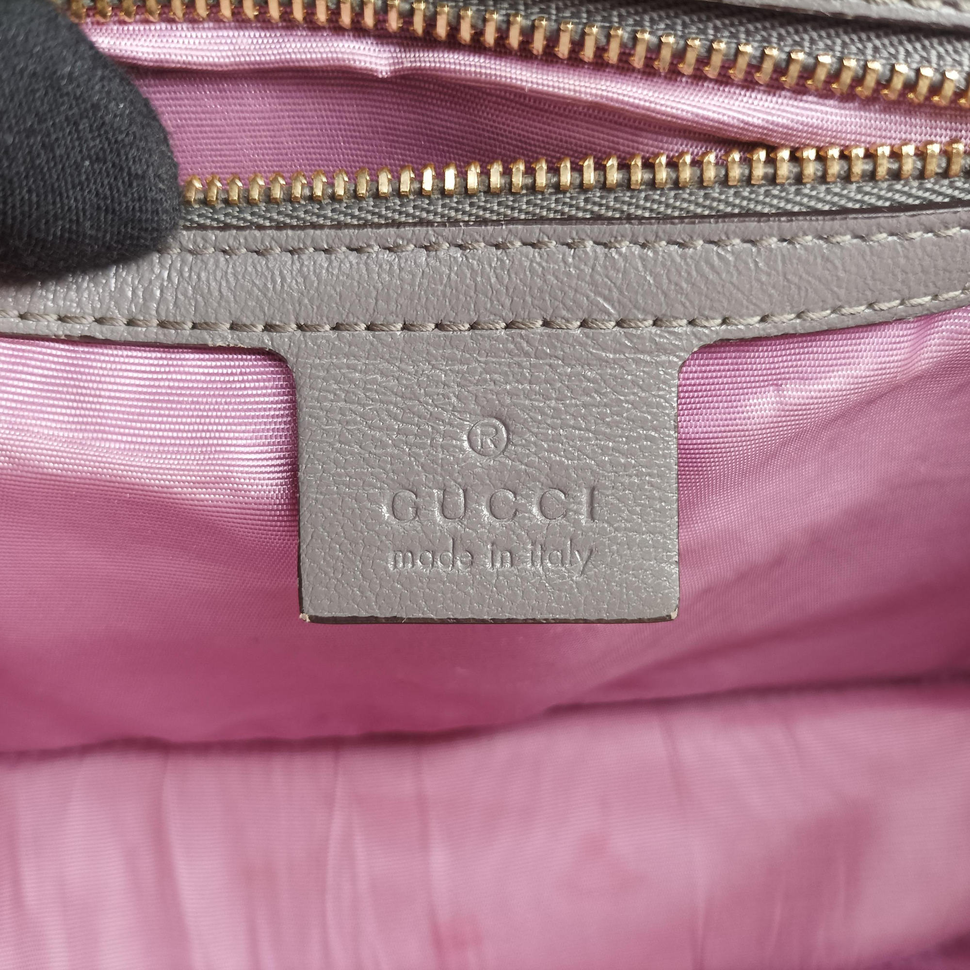 GG Ring GG Marmont Grey Leather 589474 A030215522GGリング GGマーモント グレー レザー 589474 A030215522