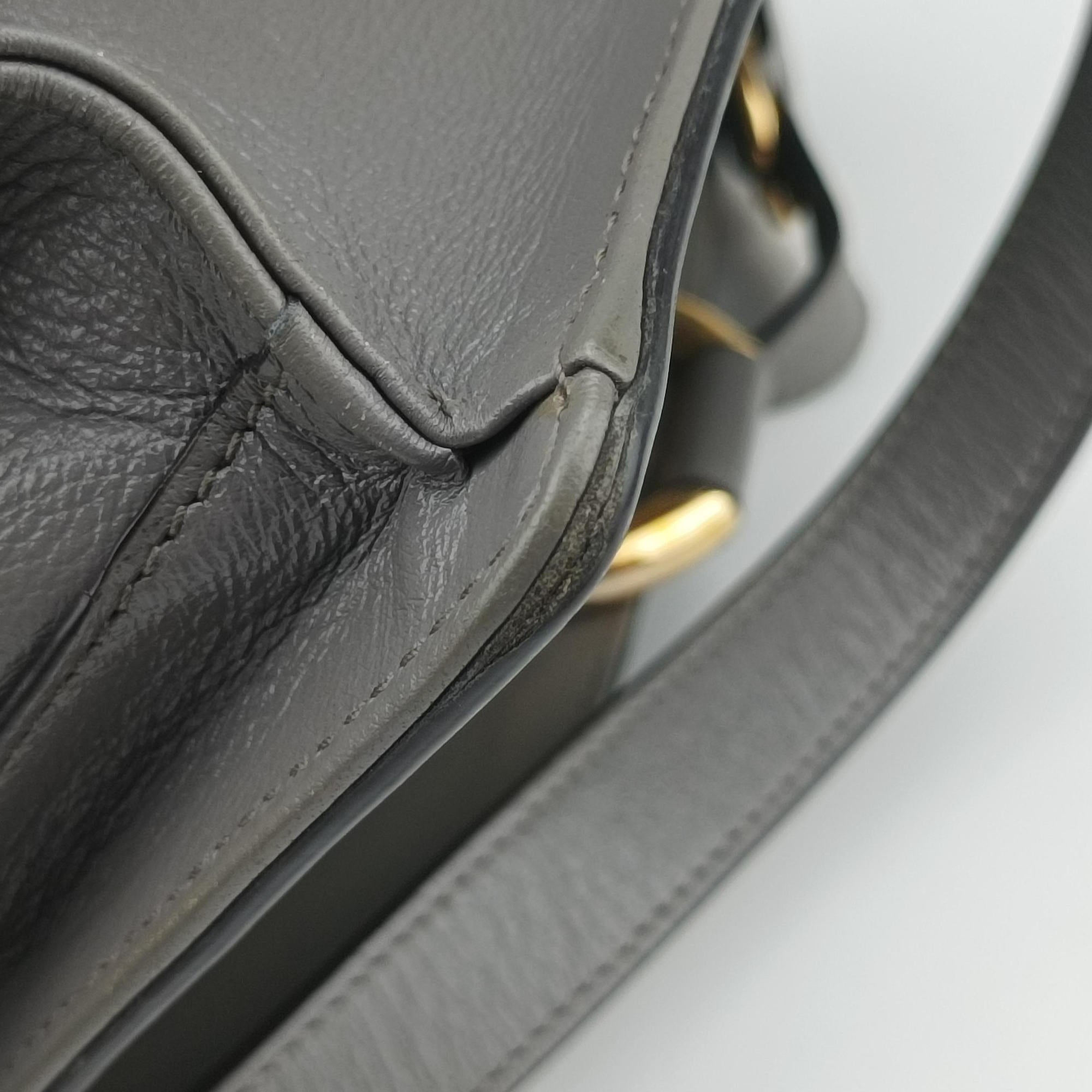 GG Ring GG Marmont Grey Leather 589474 A030215522GGリング GGマーモント グレー レザー 589474 A030215522