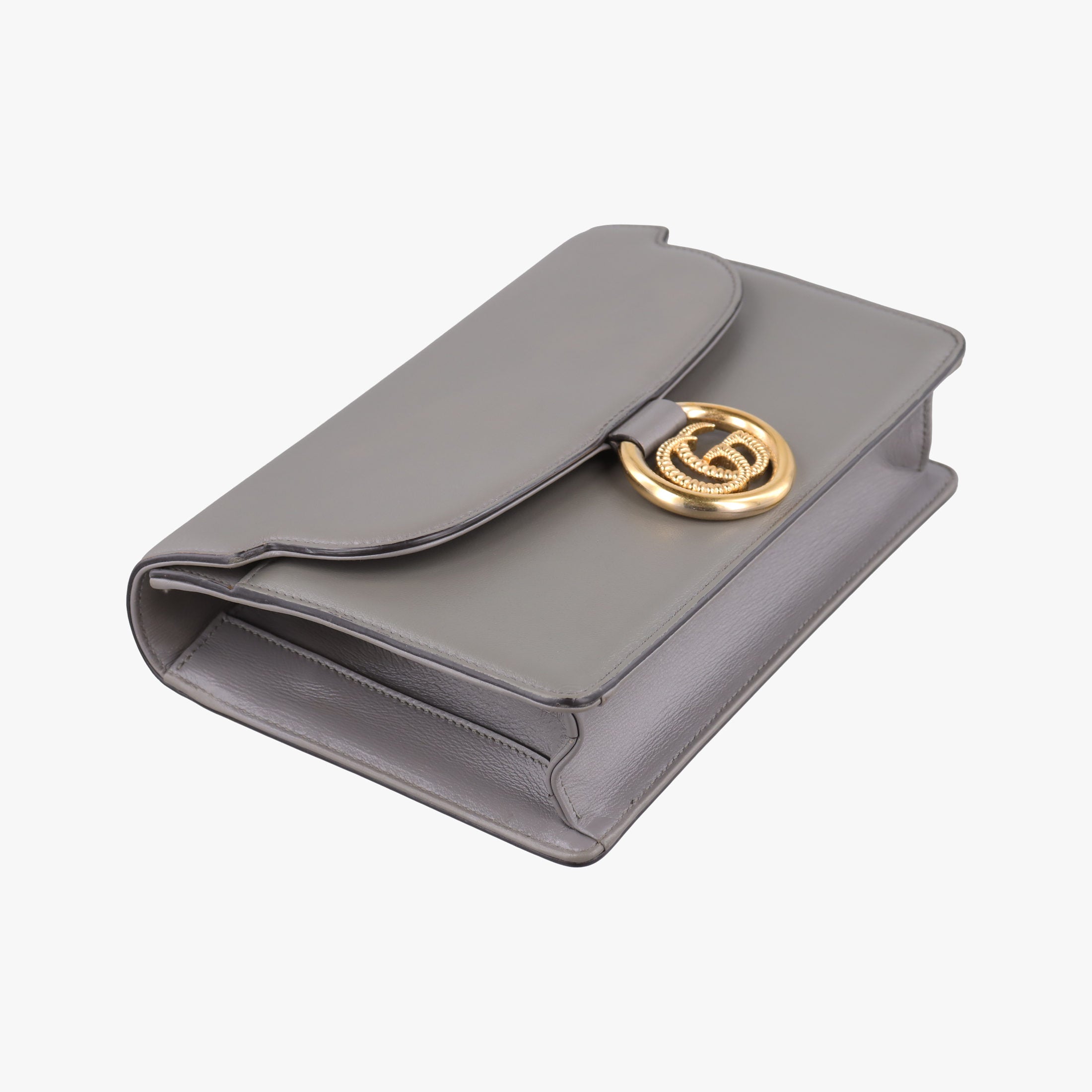 GG Ring GG Marmont Grey Leather 589474 A030215522GGリング GGマーモント グレー レザー 589474 A030215522