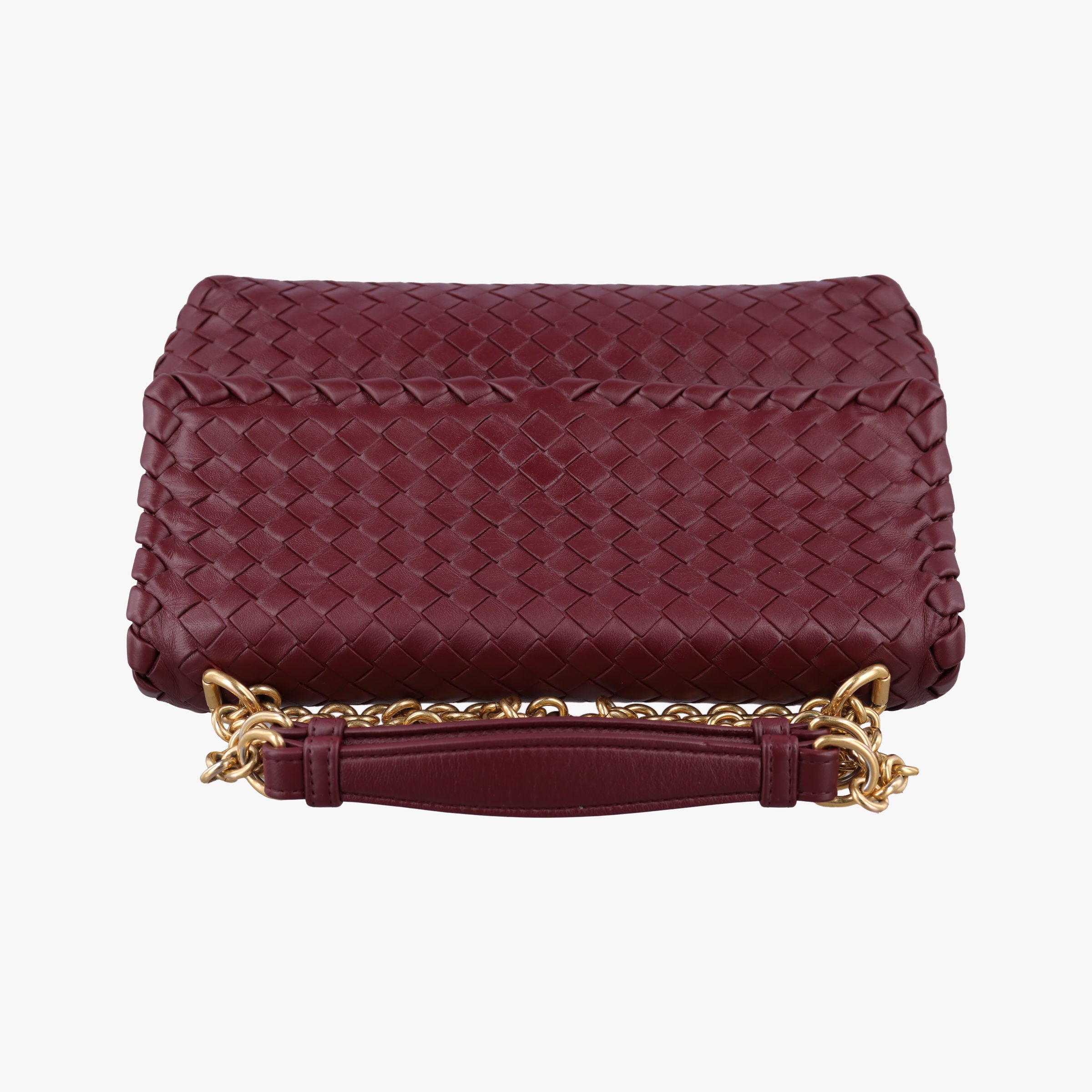 Intrecciato Olimpia Burgundy lambskin B07978985Pイントレチャート オリンピア ワインレッド ラムスキン B07978985P
