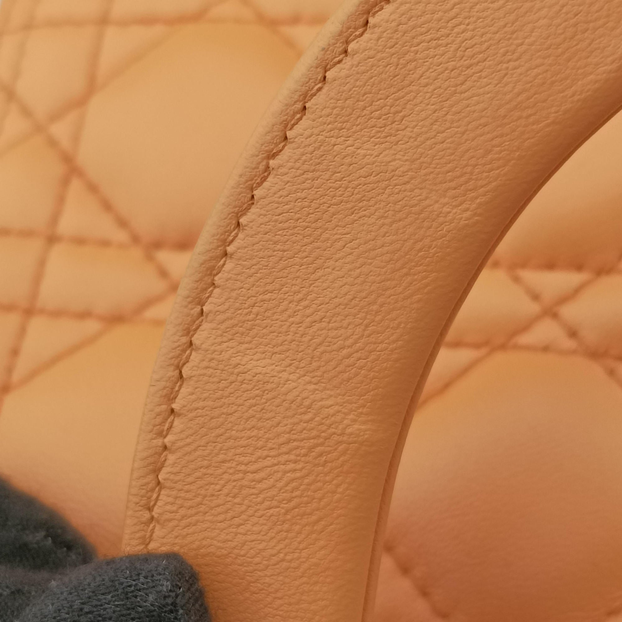 Lady Dior Orange lambskin 16-BO-1102レディディオール オレンジ ラムスキン 16-BO-1102
