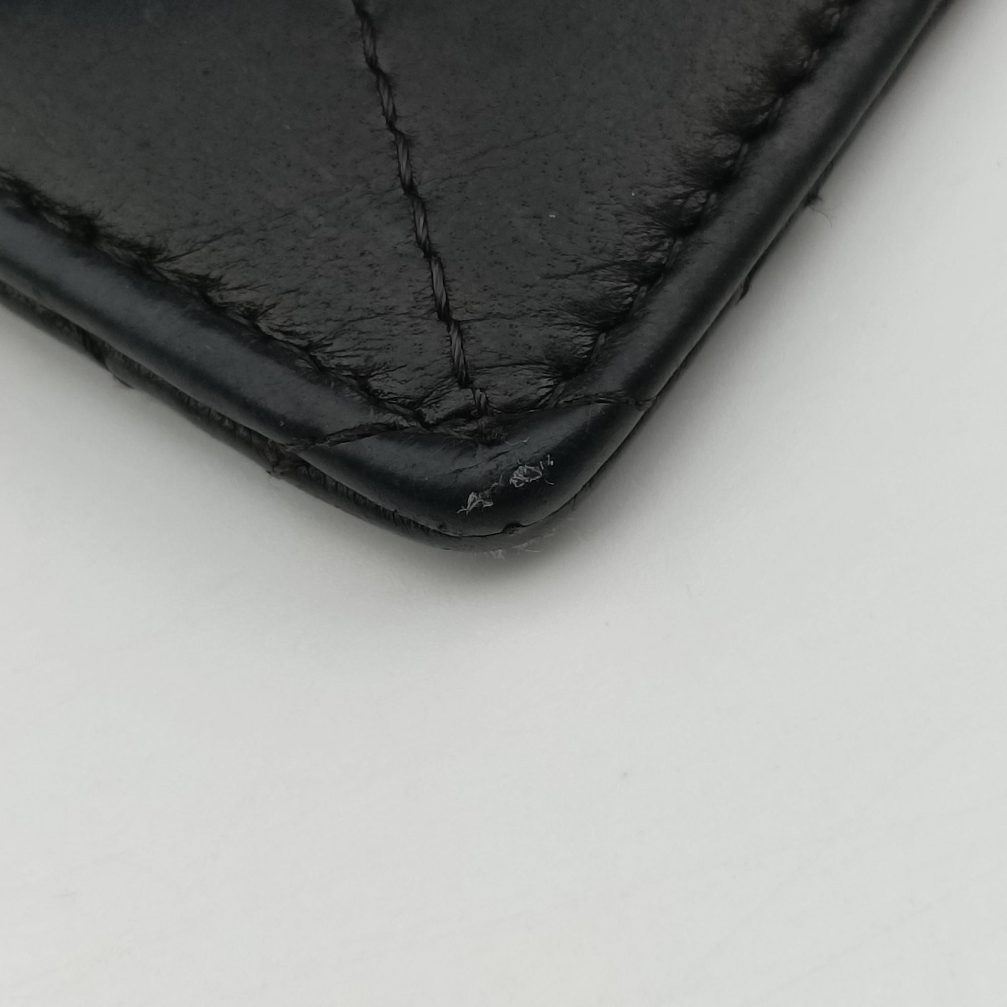 CC Logo Matelasse Card Case Black lambskin AP0711 28444971ココマーク マトラッセ カードケース ブラック ラムスキン AP0711 28444971