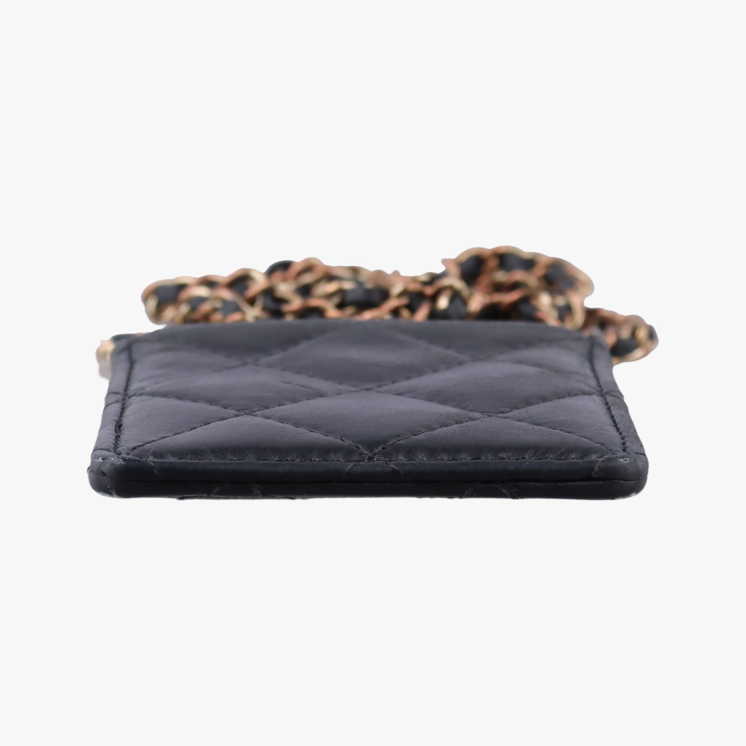 CC Logo Matelasse Card Case Black lambskin AP0711 28444971ココマーク マトラッセ カードケース ブラック ラムスキン AP0711 28444971