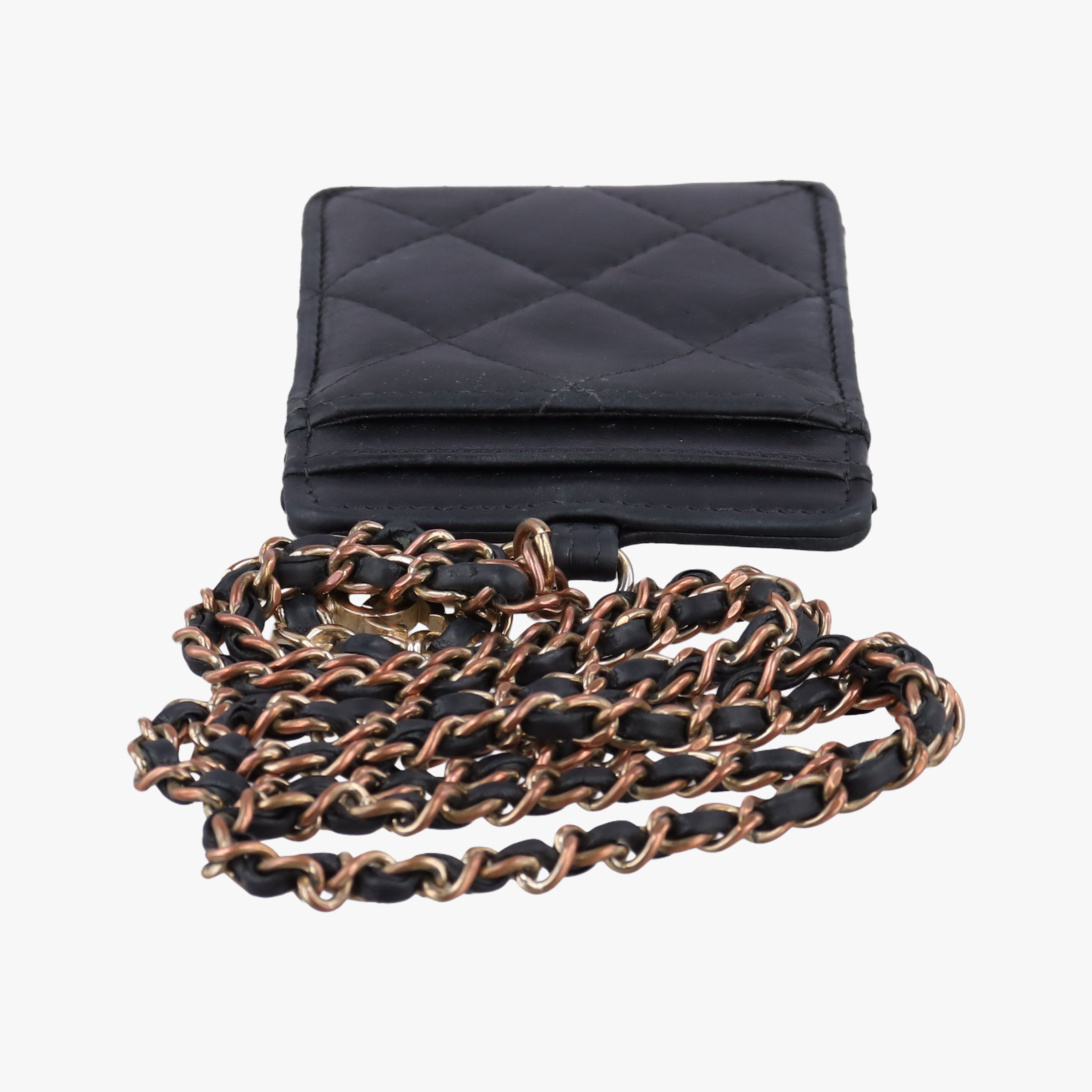 CC Logo Matelasse Card Case Black lambskin AP0711 28444971ココマーク マトラッセ カードケース ブラック ラムスキン AP0711 28444971