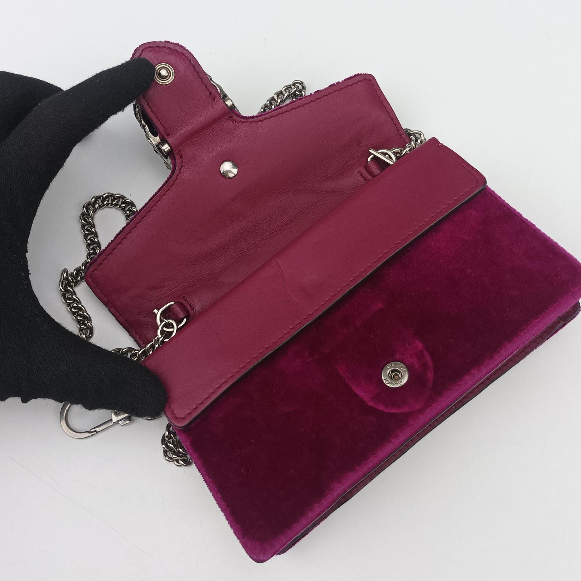 Dionysus Purple velour×Leather 476432 ディオニュソス パープル ベロア×レザー 476432