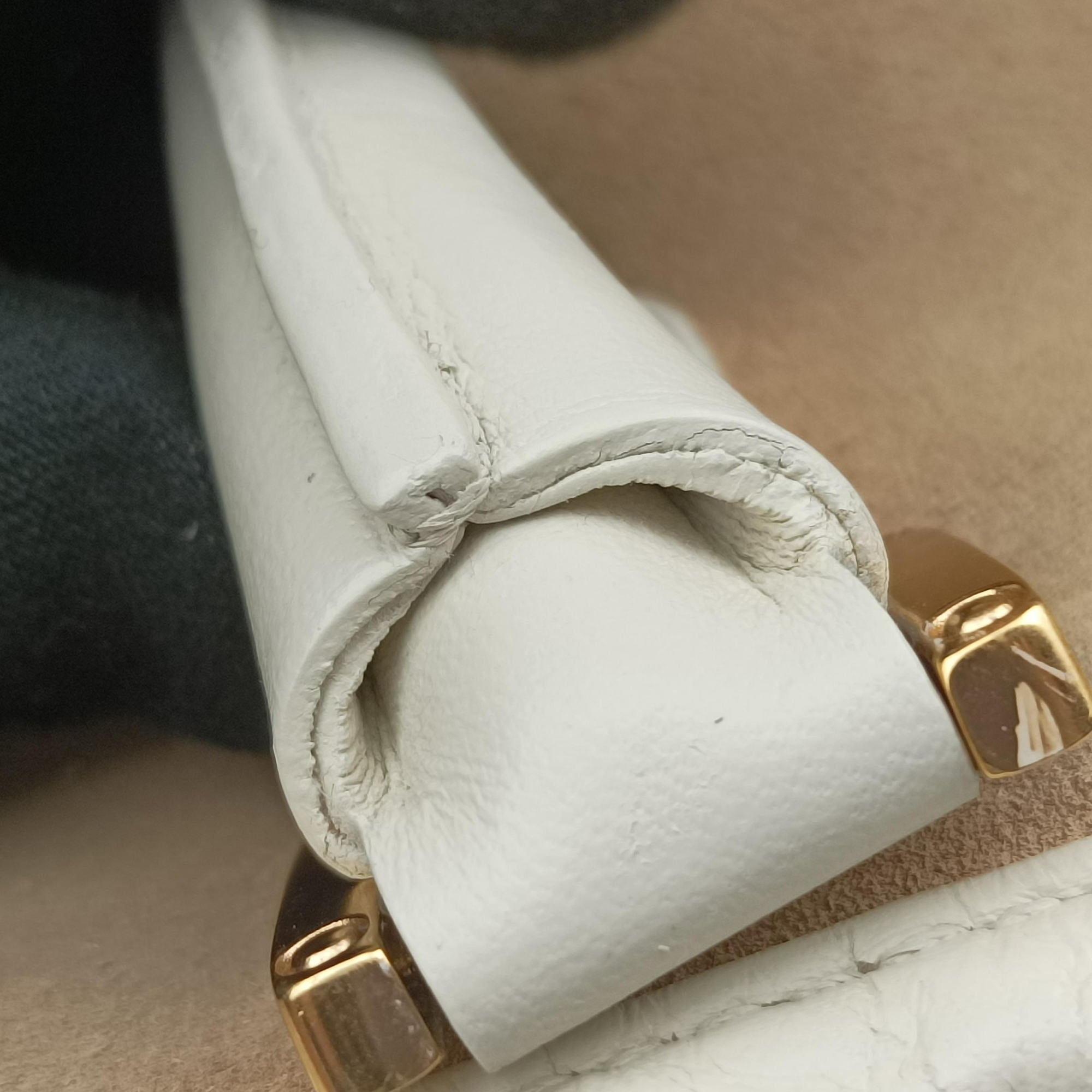 Amazona White×Beige Suede×leather アマソナ ホワイト×ベージュ スエード×レザー