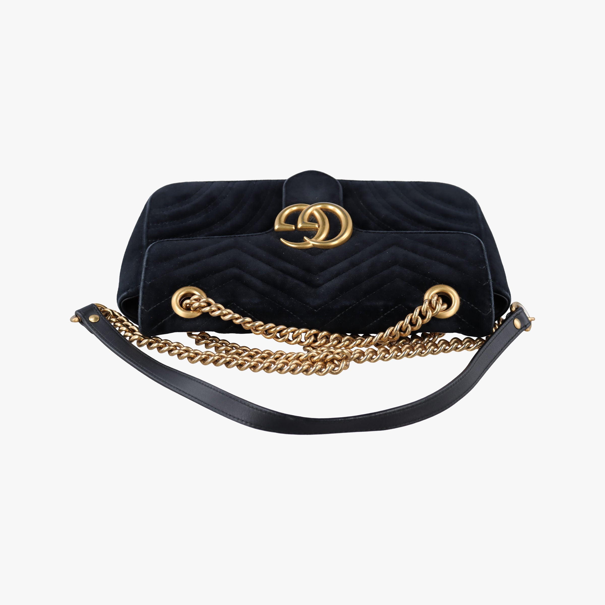 GG Marmont Black velour 443497 B024142631GGマーモント ブラック ベロア 443497 B024142631