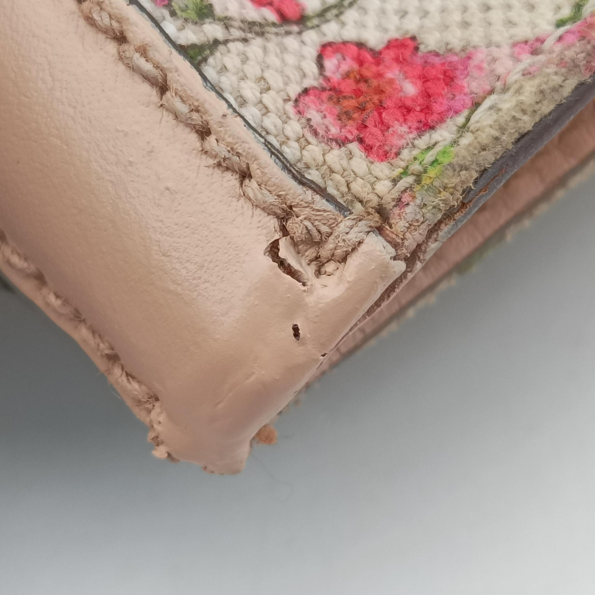 Horsebit Medium Hasler Ivory×Pink×Multicolor canvas×leather 137385 ホースビット ミディアム ハスラー アイボリー×ピンク×マルチカラー キャンバス×レザー 137385