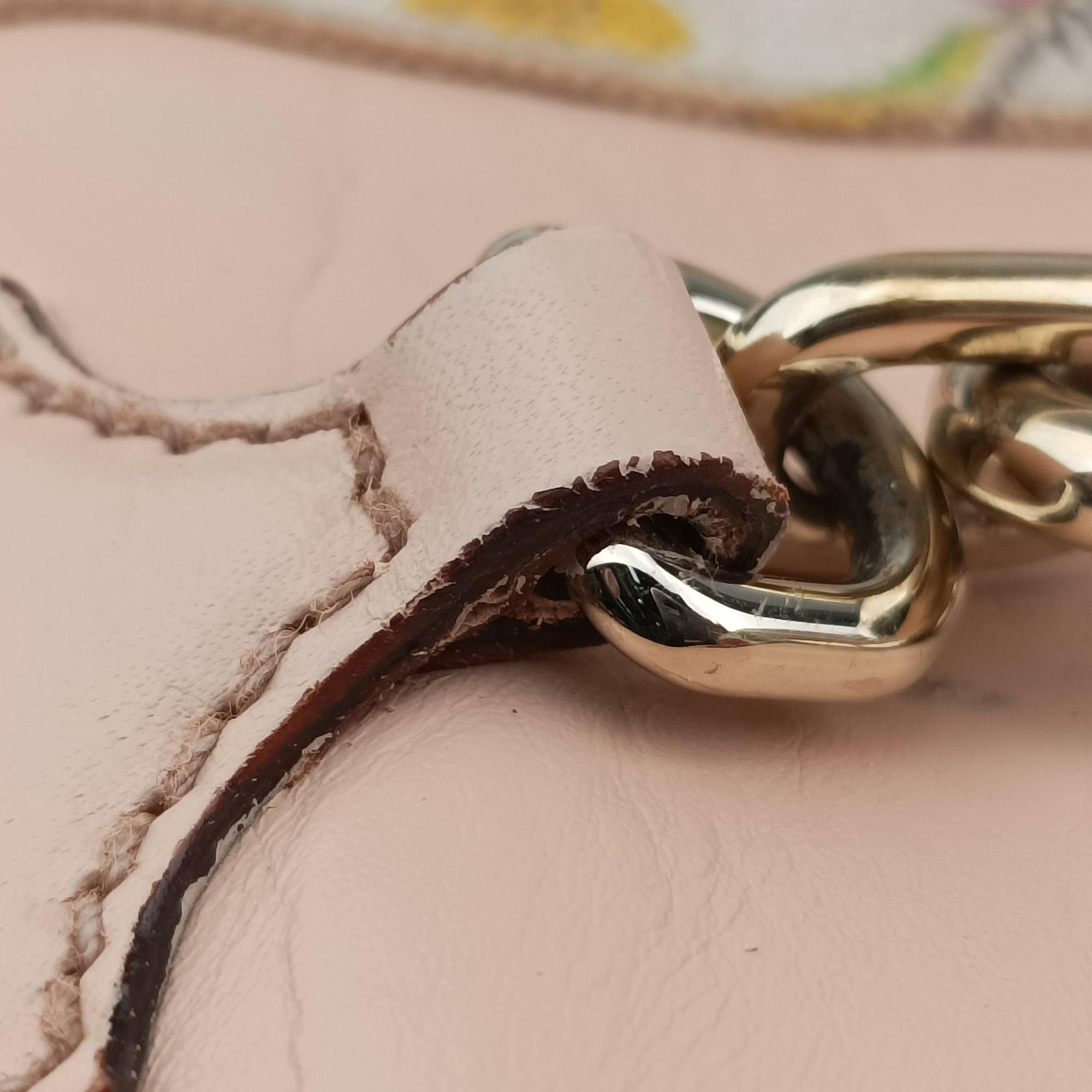 Horsebit Medium Hasler Ivory×Pink×Multicolor canvas×leather 137385 ホースビット ミディアム ハスラー アイボリー×ピンク×マルチカラー キャンバス×レザー 137385
