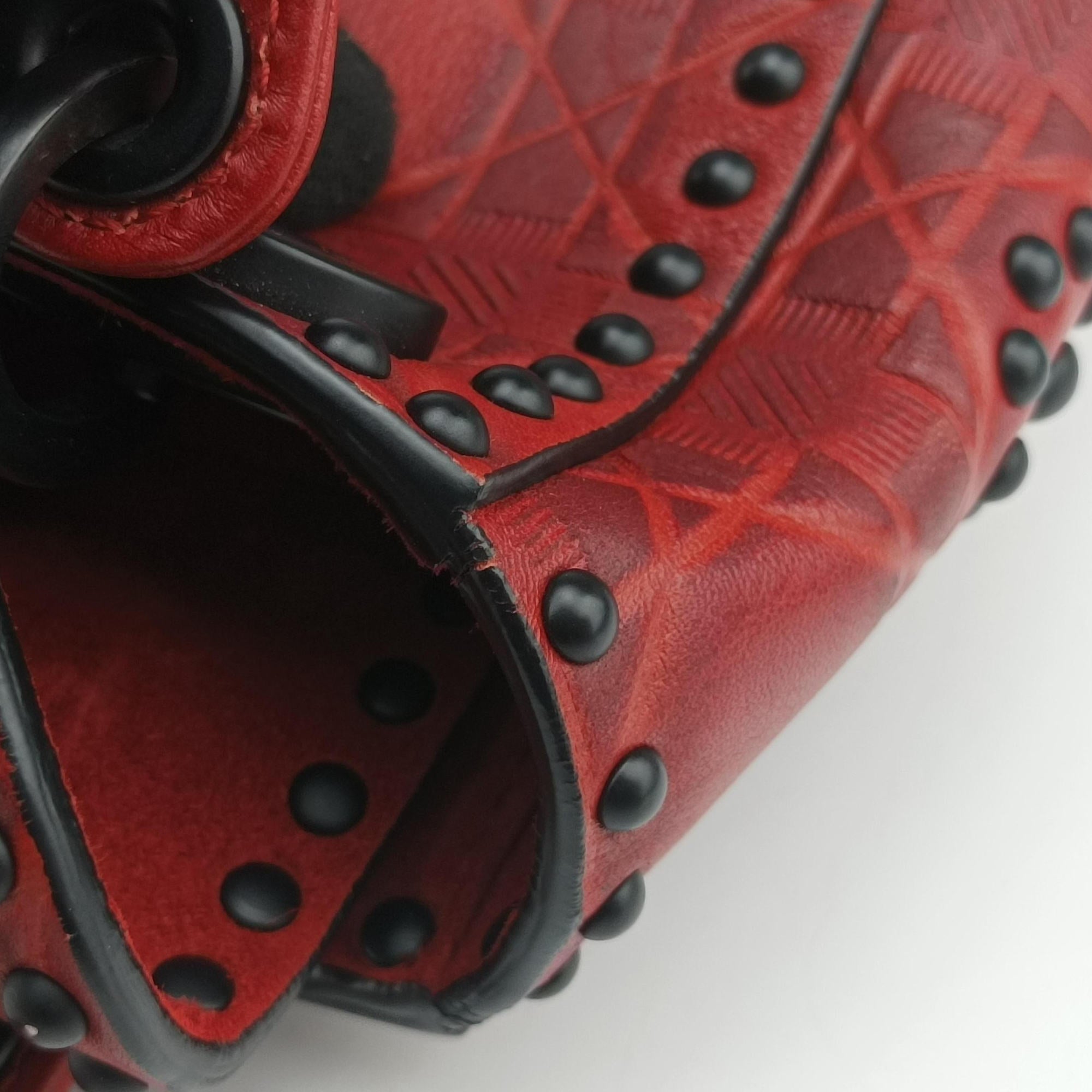 Lady Dior Red Leather 35-MA-0148レディ ディオール ミニ レッド レザー 35-MA-0148