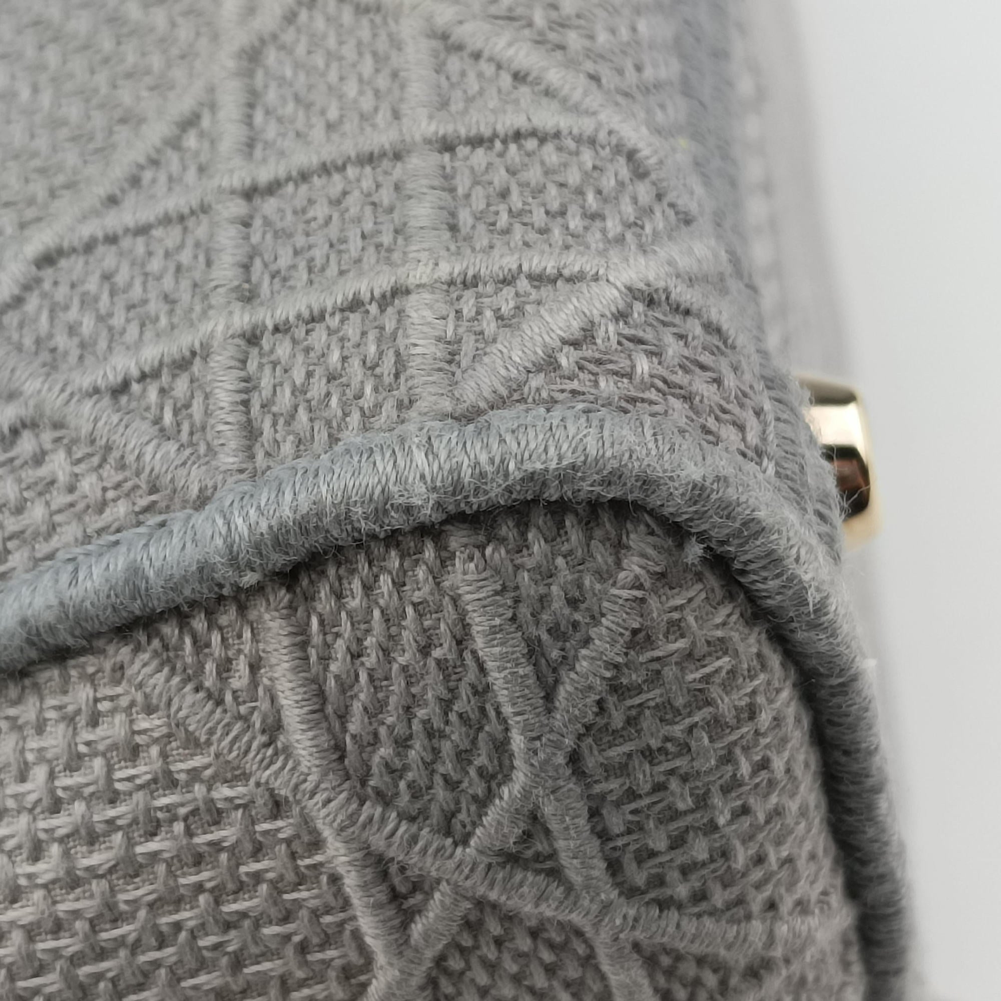 Lady Dior D-lite Grey Jacquard 50-MA-0220 IC Chipレディディオール D-lite グレー ジャガード 50-MA-0220 ICチップ