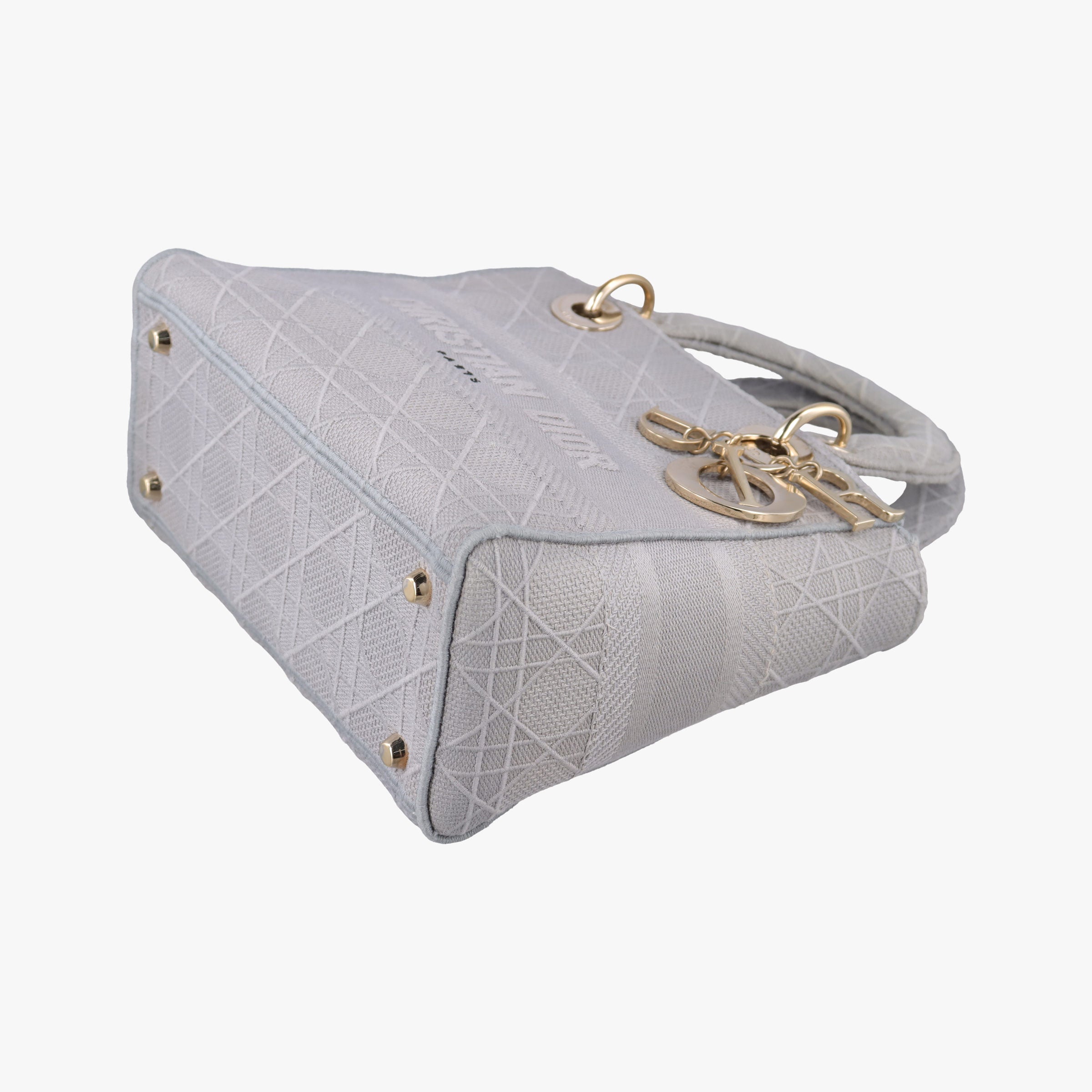 Lady Dior D-lite Grey Jacquard 50-MA-0220 IC Chipレディディオール D-lite グレー ジャガード 50-MA-0220 ICチップ