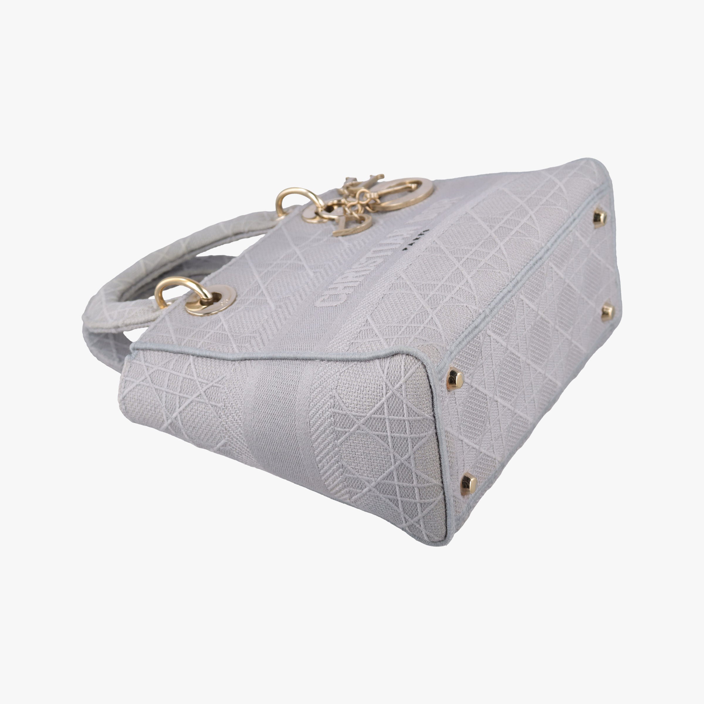 Lady Dior D-lite Grey Jacquard 50-MA-0220 IC Chipレディディオール D-lite グレー ジャガード 50-MA-0220 ICチップ