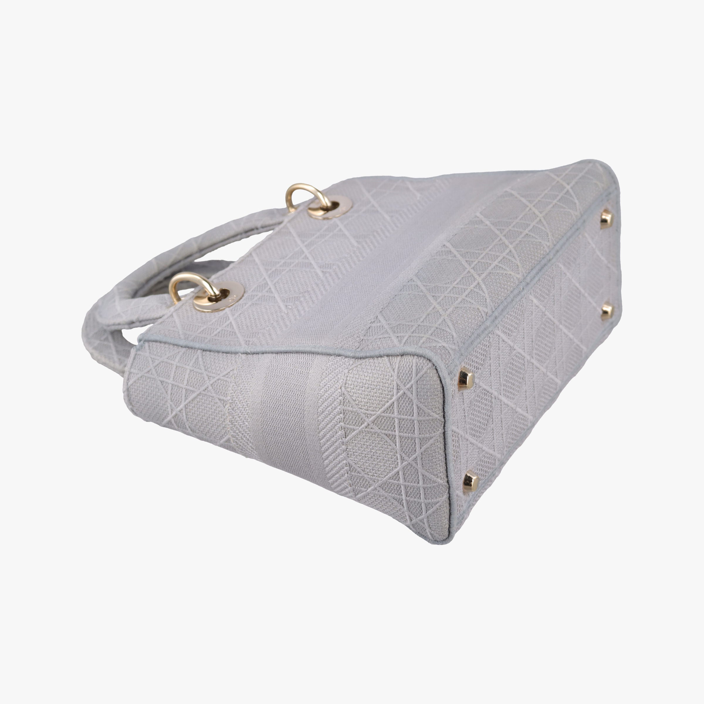 Lady Dior D-lite Grey Jacquard 50-MA-0220 IC Chipレディディオール D-lite グレー ジャガード 50-MA-0220 ICチップ