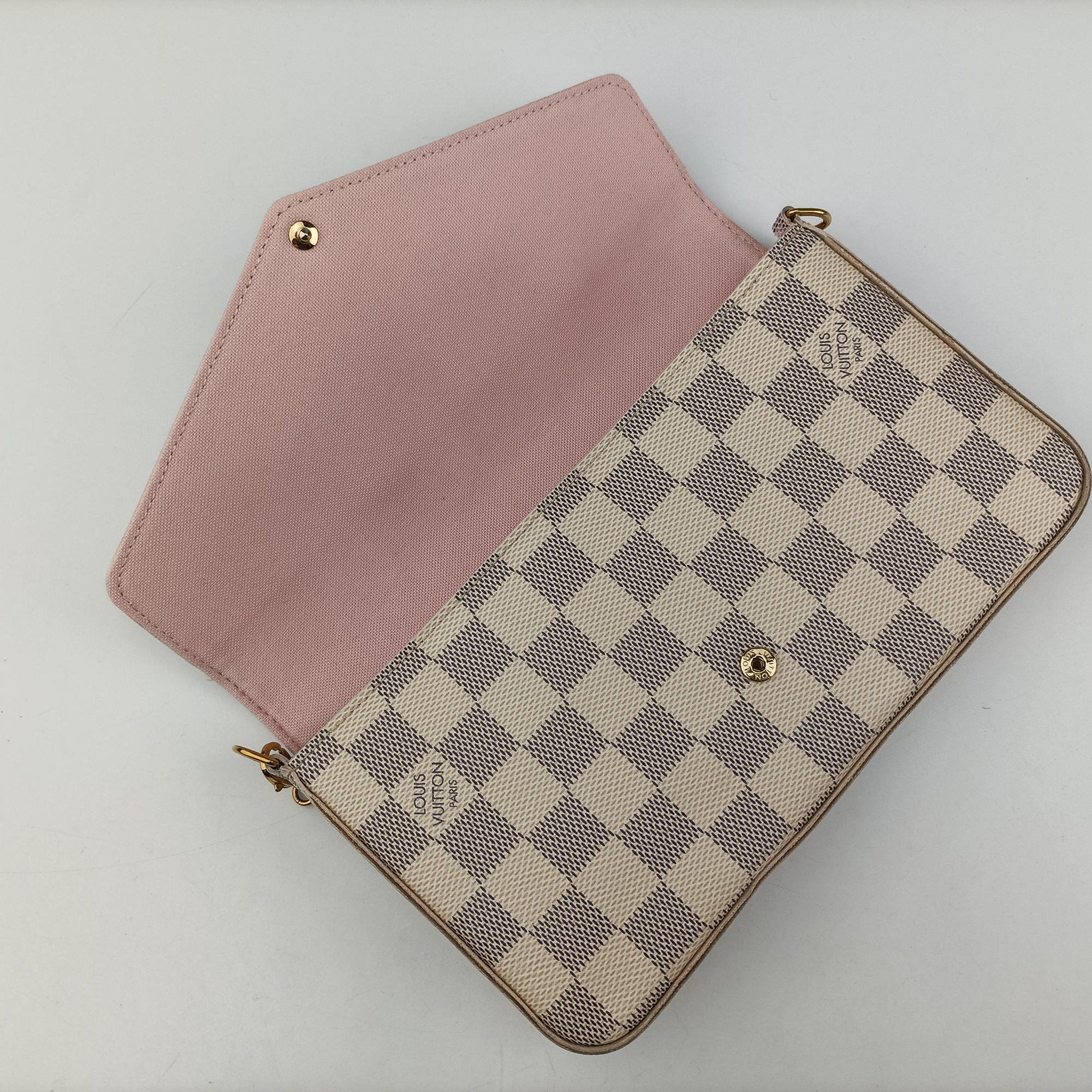 Pochette Felicie Azur Damier Canvas N63106 MI3156ポシェットフェリシー アズール ダミエキャンバス N63106 MI3156