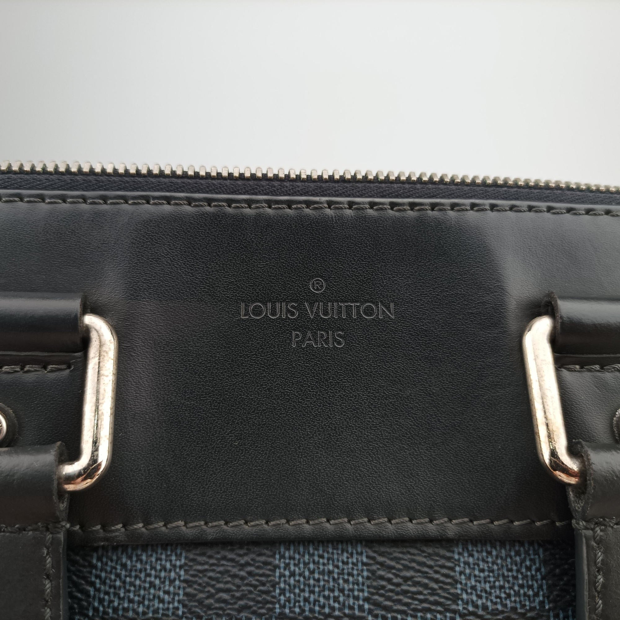 Porte-Documents Jour Black×Navy Damier Cobalt N42241 SR1175ポルトドキュマンジュール PDJ ブラック×ネイビー ダミエ コバルト N42241 SR1175