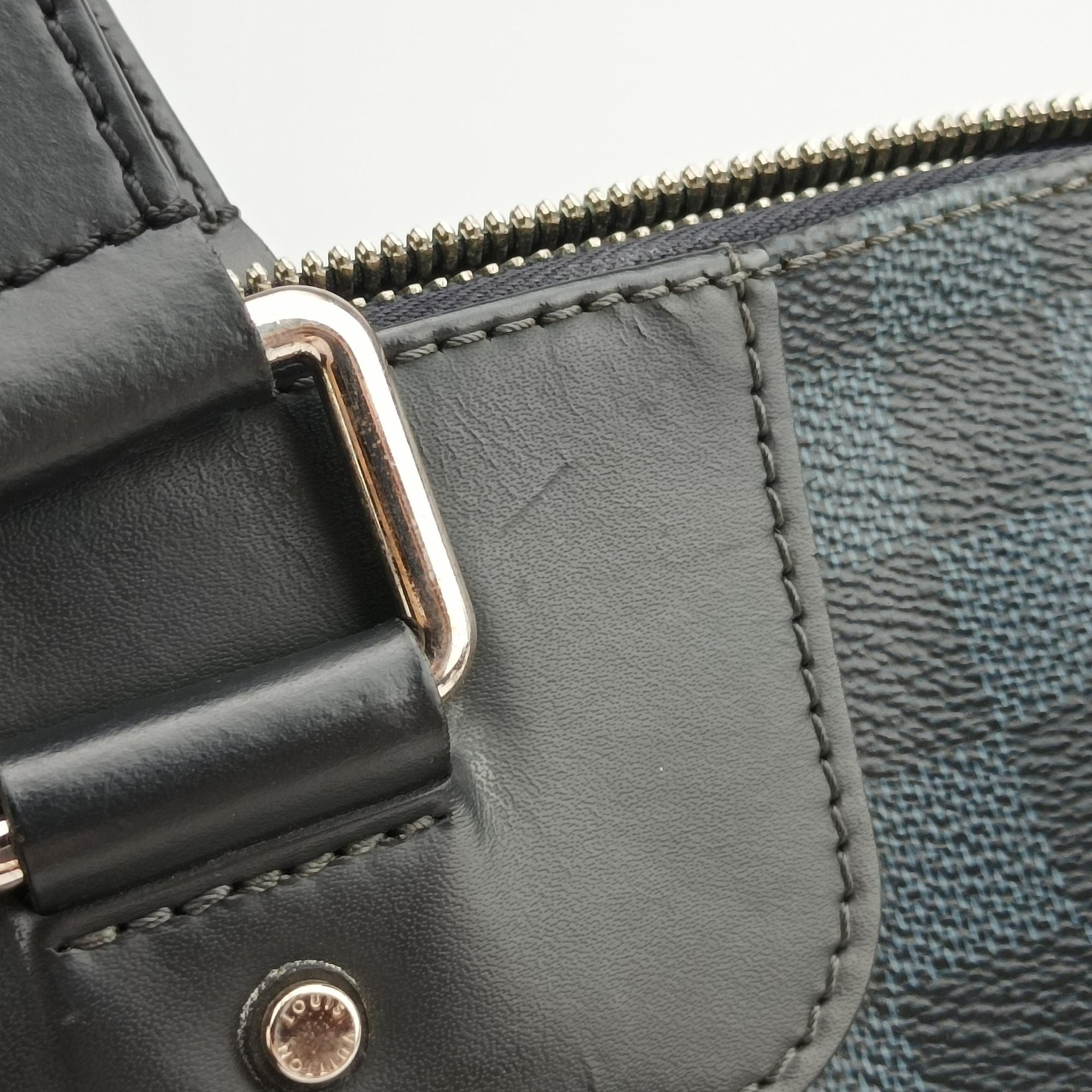 Porte-Documents Jour Black×Navy Damier Cobalt N42241 SR1175ポルトドキュマンジュール PDJ ブラック×ネイビー ダミエ コバルト N42241 SR1175