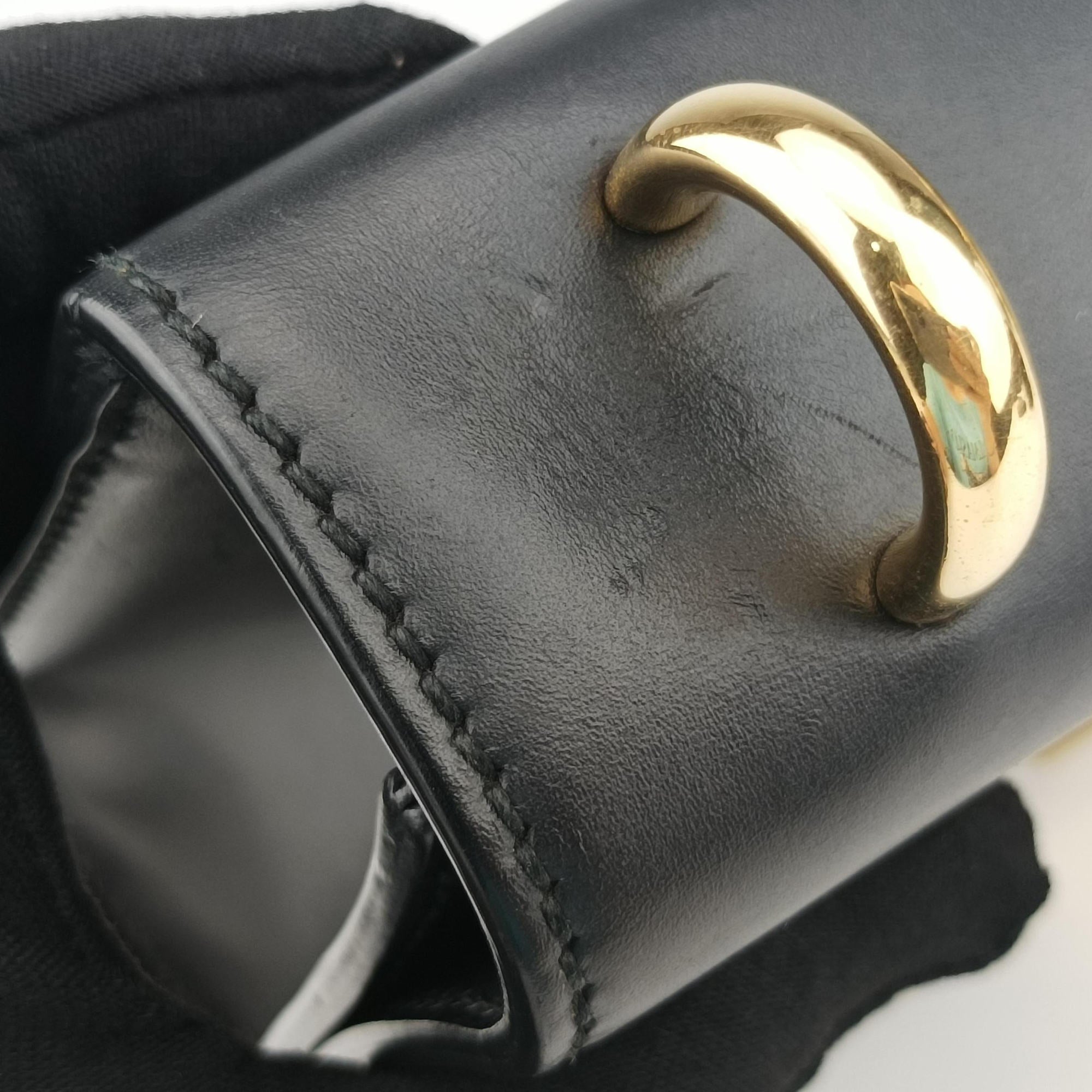 Sylvie Black×green×red Leather 421882 C023285386シルヴィ ブラック×グリーン×レッド レザー 421882 C023285386