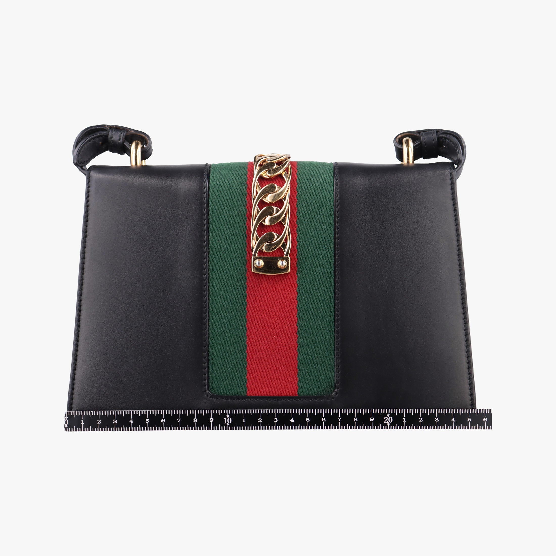 Sylvie Black×green×red Leather 421882 C023285386シルヴィ ブラック×グリーン×レッド レザー 421882 C023285386