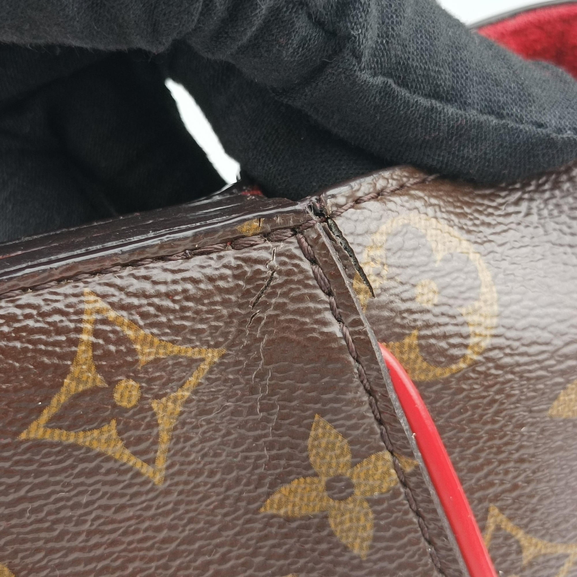 PHENIX PM brown×COQUELICOT Monogram Canvas×calf leather M41537 CA5105フェニックスPM モノグラム/ブラウン×コクリコ モノグラムキャンバス×カーフレザー M41537 CA5105